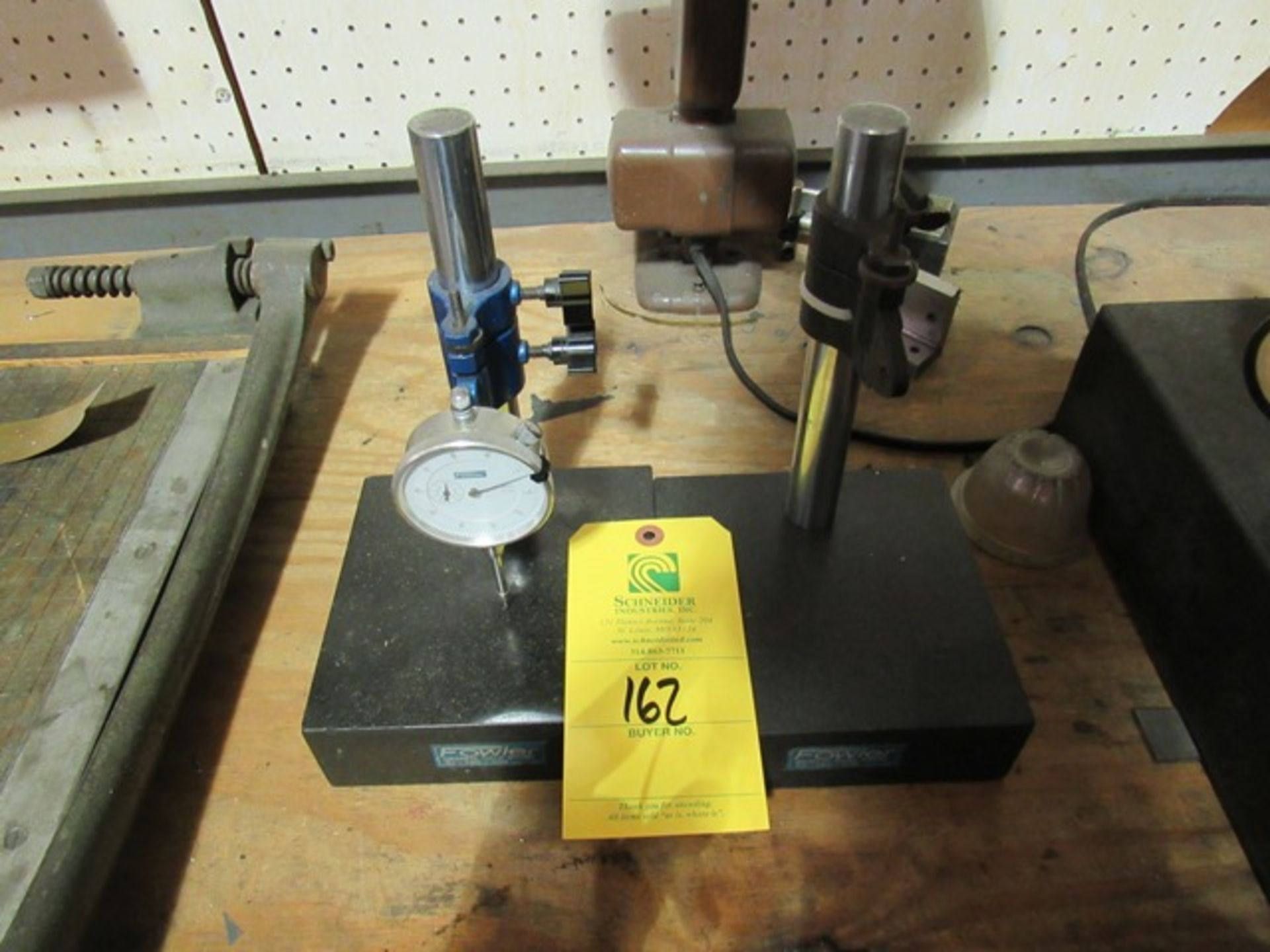 Qty. 2 Fowler Granite Gage Stands, Rigging Fee: $25
