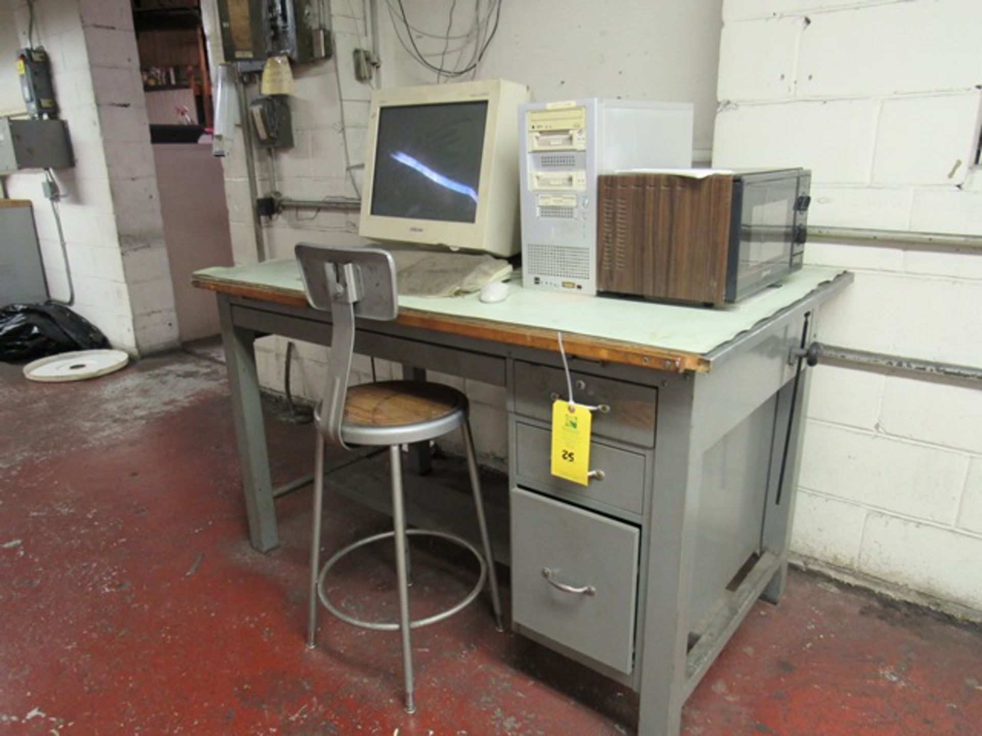 Wood Desk, Rigging Fee: $50