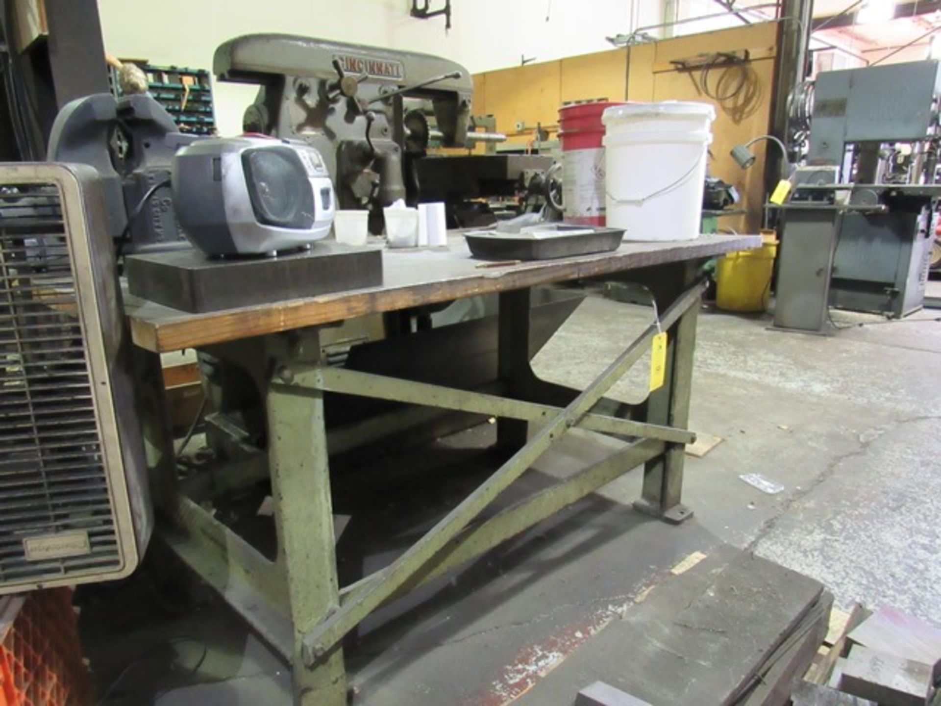 Work Table, Includes Vice, Rigging Fee: $50 - Image 2 of 3