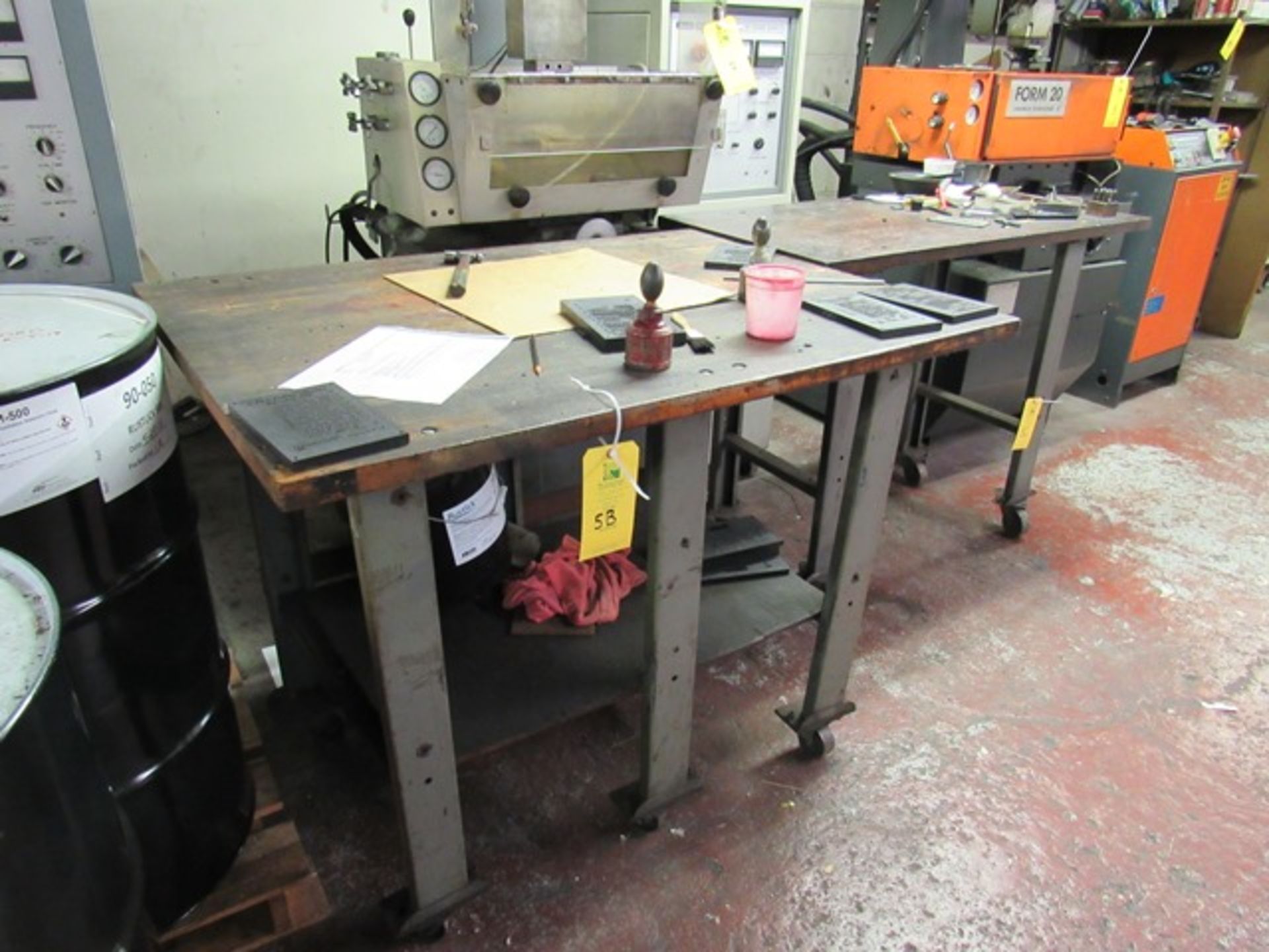 Work Table, 36in. W x 48in. W x 38in. T, Rigging Fee: $50