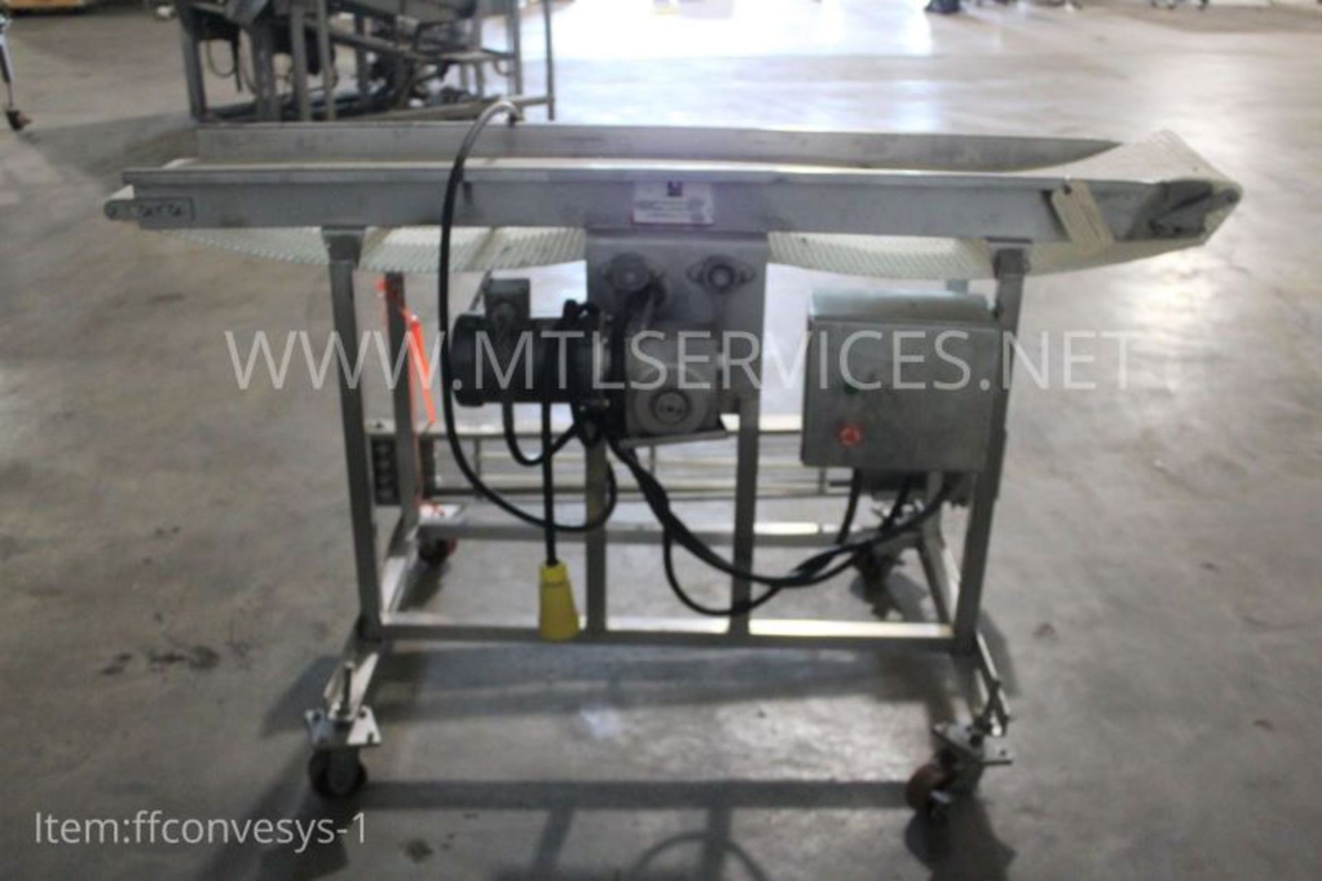 Conveyor System, 76" long x 12" wide, Electric Drive - Image 2 of 3