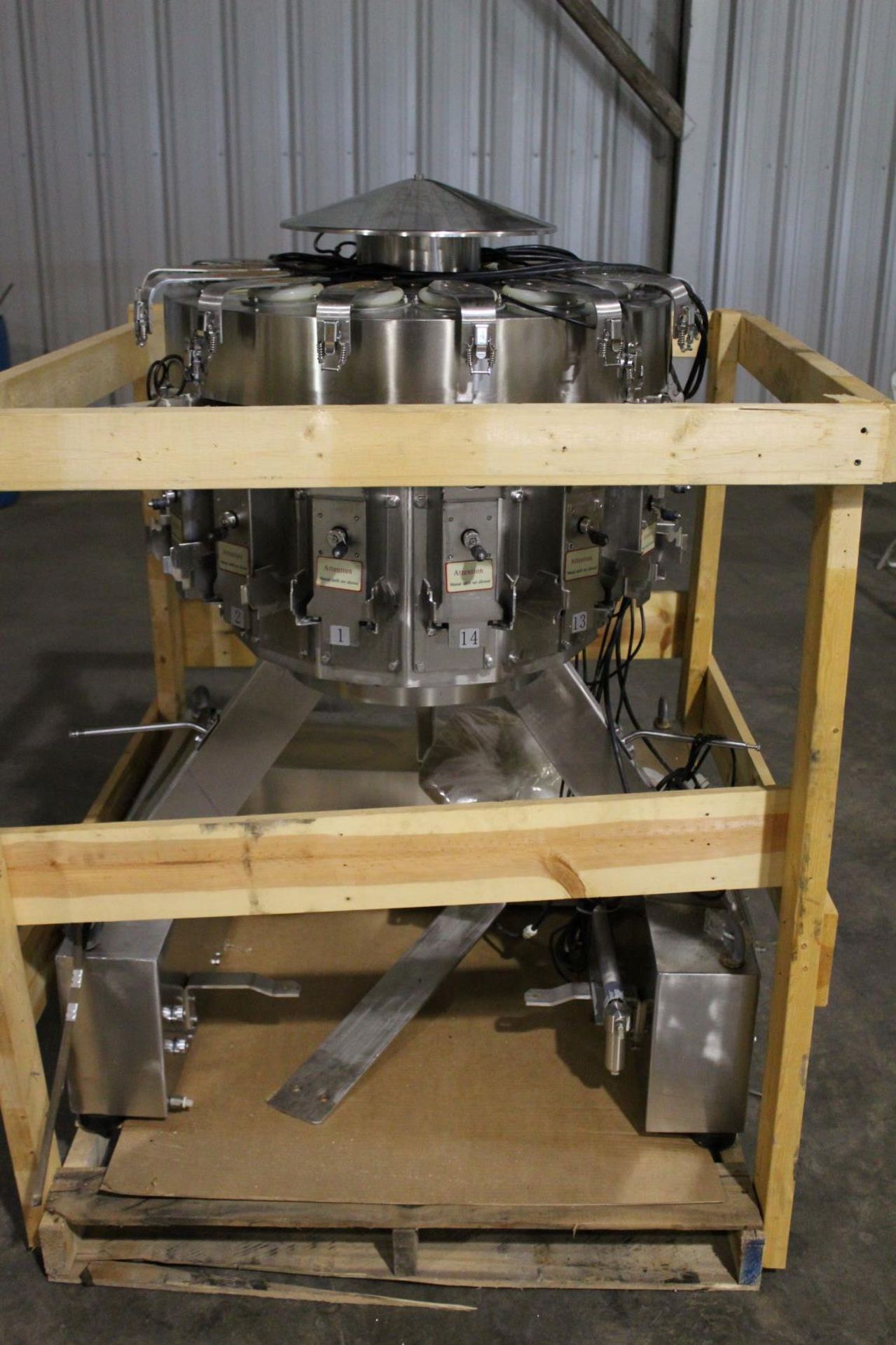 Ohlson Rotary Combination Weigh Scale - 14 Head, Model# 142B03XM, Serial# 881400 - Image 3 of 11