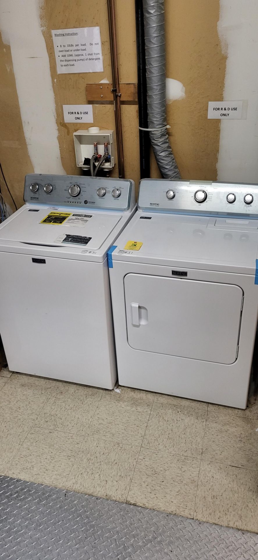 Lot of Maytag Washer and Dryer ***BIDDER NOTE -- Rigging fee of  $95  to be added to winning bidders - Image 3 of 7