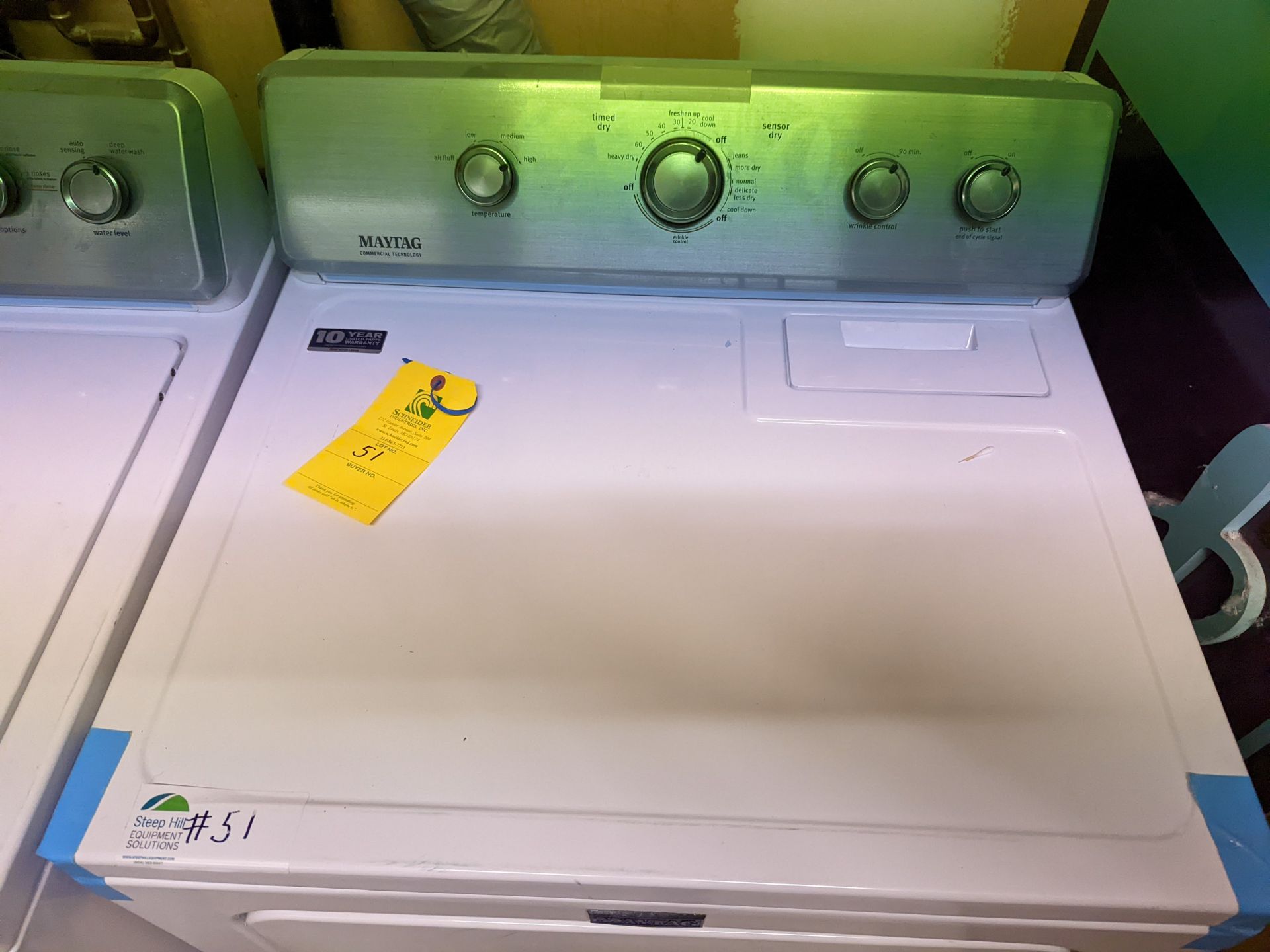 Lot of Maytag Washer and Dryer ***BIDDER NOTE -- Rigging fee of  $95  to be added to winning bidders - Image 7 of 7