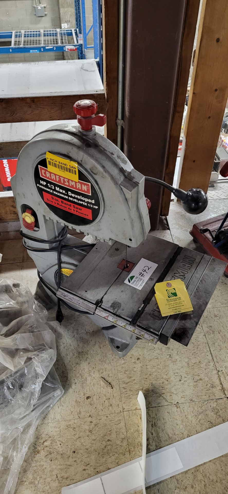 Craftsman 9" Chop Saw ***BIDDER NOTE -- Rigging fee of  $30  to be added to winning bidders