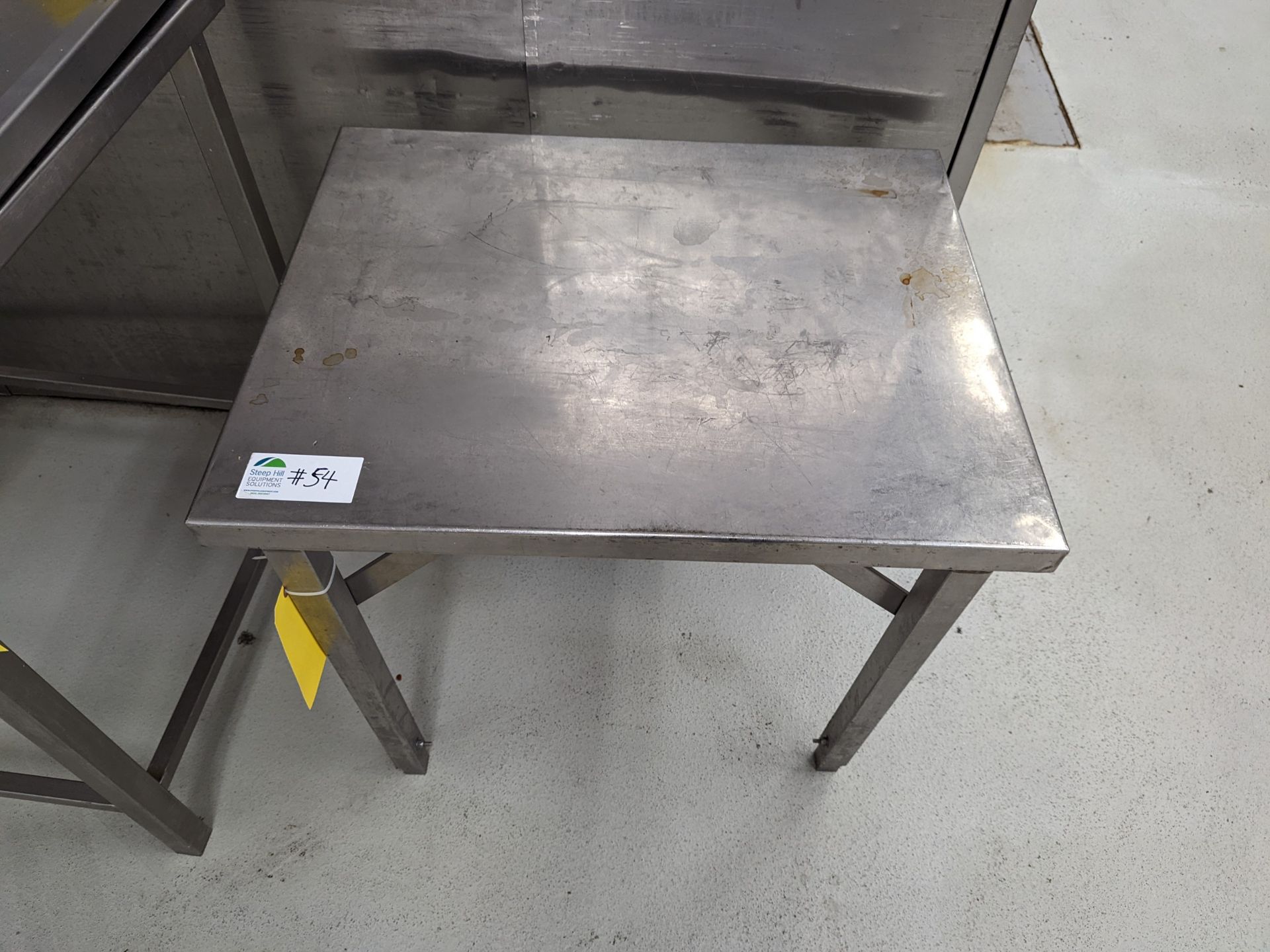 Stainless Table with adjustable legs, 30x24x27