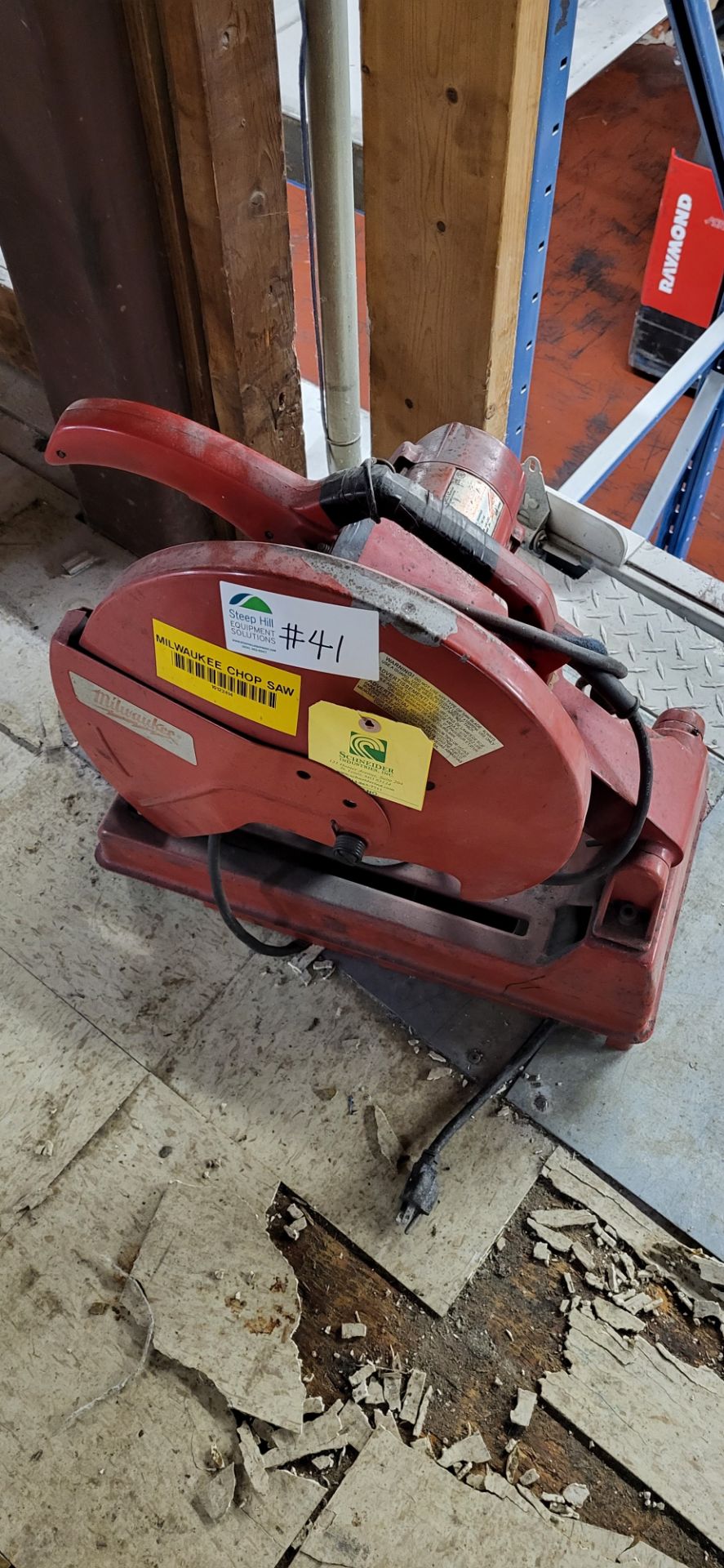 Milwaukee Chop Saw ***BIDDER NOTE -- Rigging fee of  $30  to be added to winning bidders invoice for