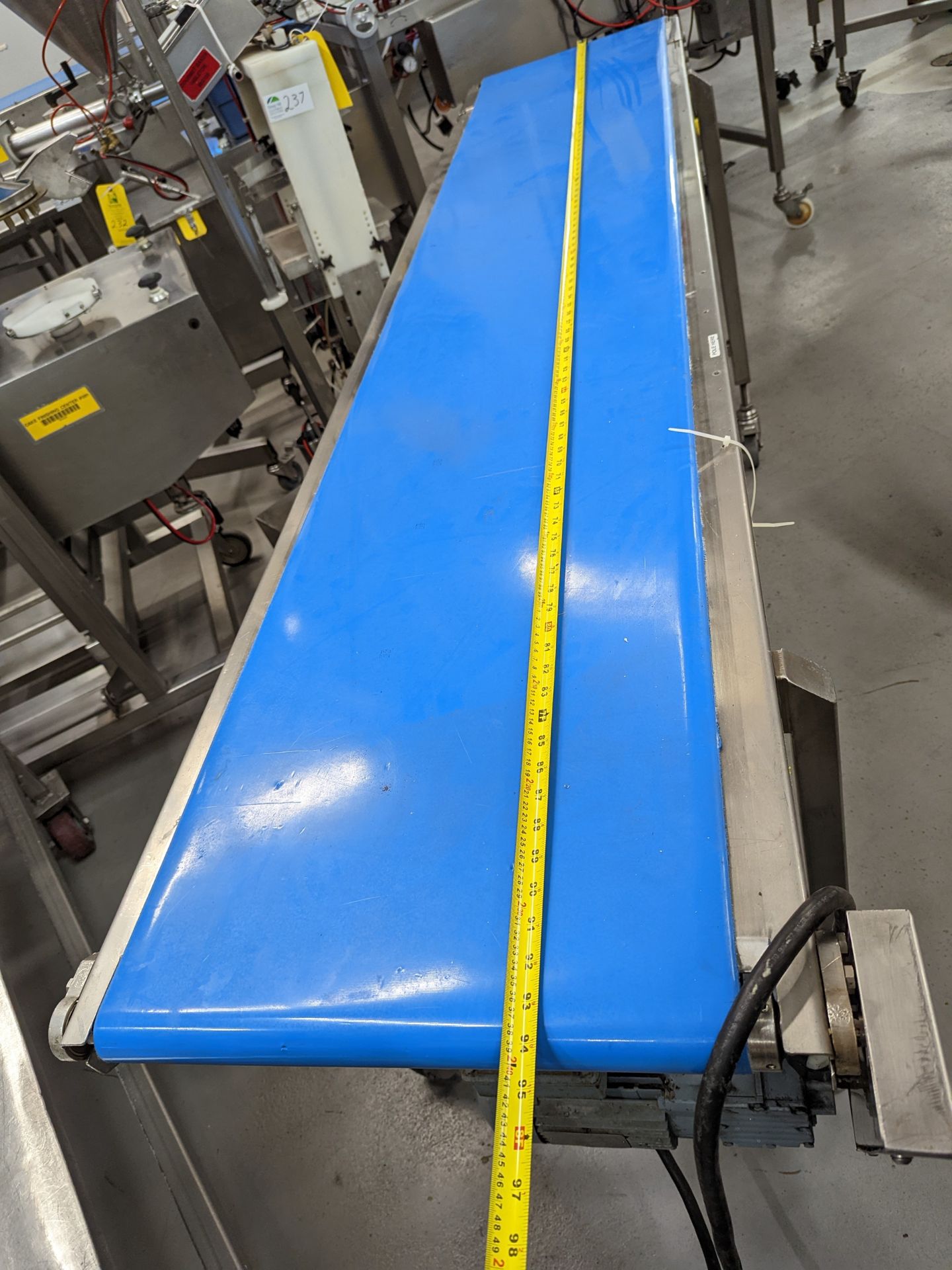 Blue Belt Conveyor, 98x26x37 - Image 4 of 4
