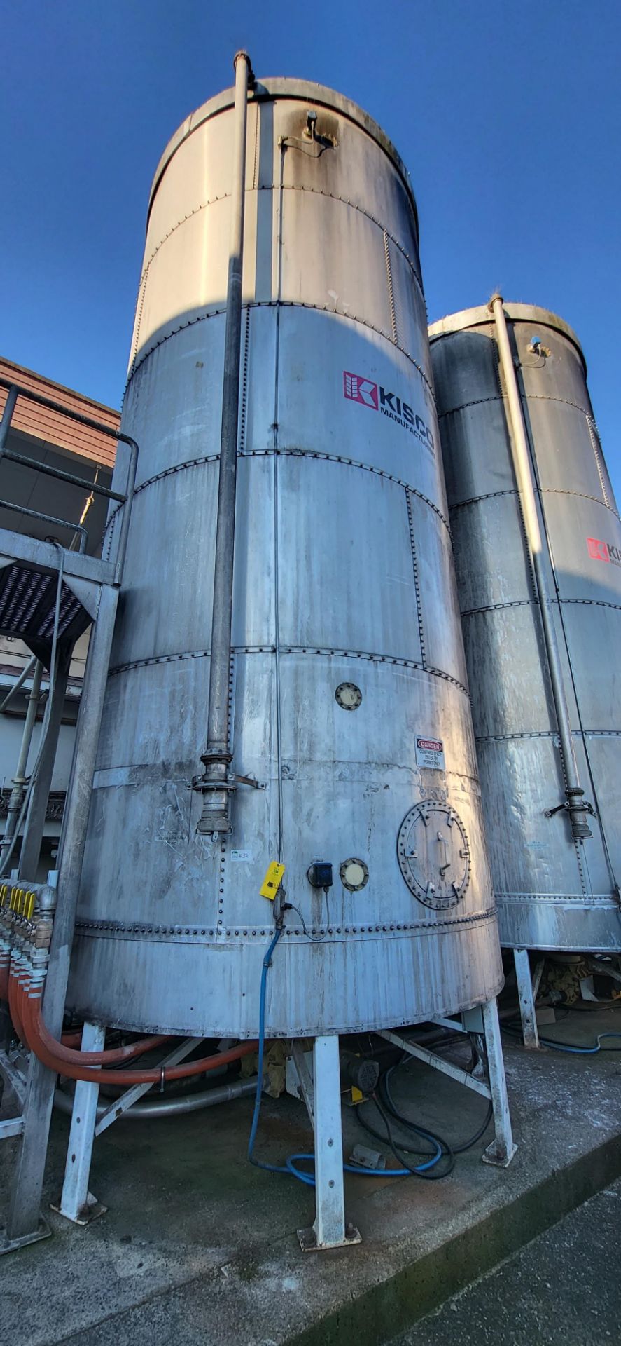 Kisco Flour Silo, 32,000LB Capacity, Aluminum - Image 3 of 5