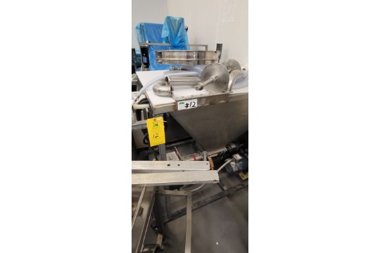 Cherry Filling Depositor, Hopper with progressive cavity pump, Moyno 2FGJ3 SS ***BIDDER NOTE -- - Image 4 of 10