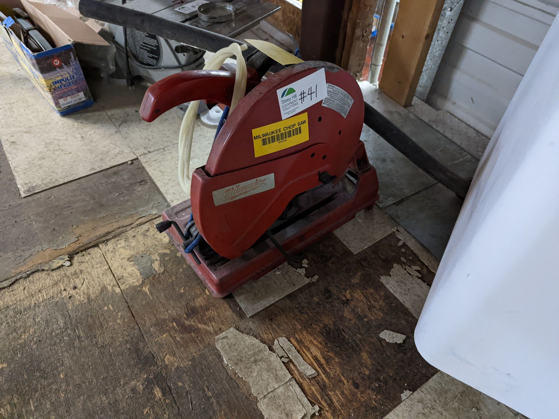 Milwaukee Chop Saw ***BIDDER NOTE -- Rigging fee of  $30  to be added to winning bidders invoice for - Image 2 of 3