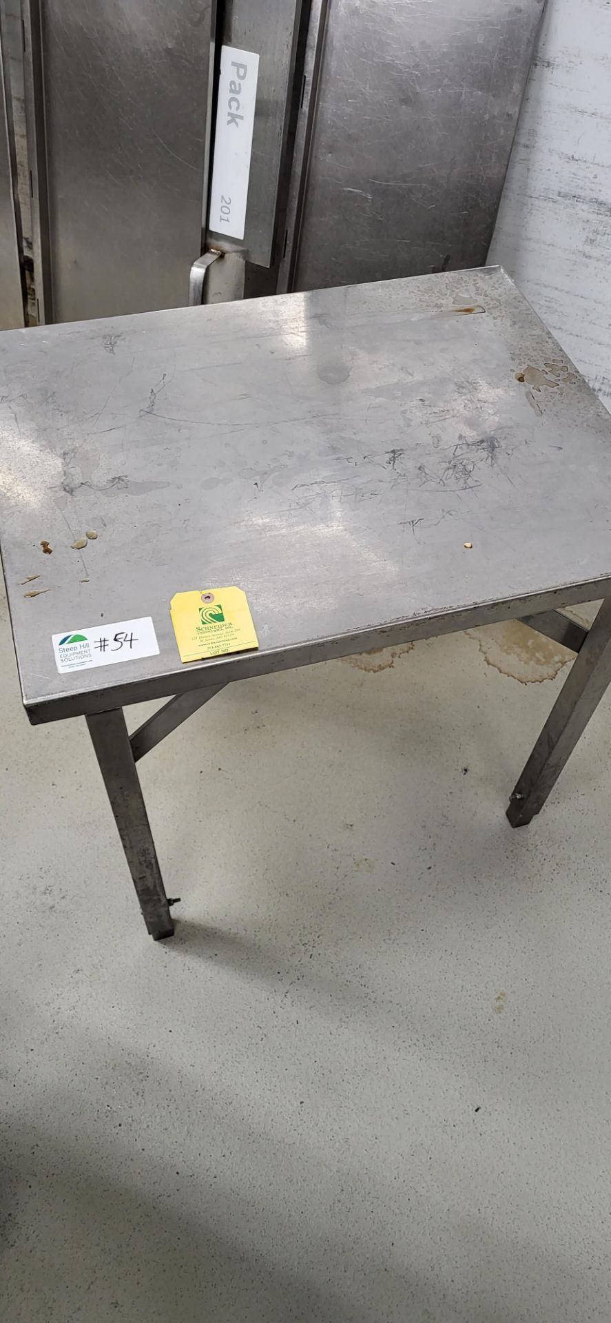 Stainless Table with adjustable legs, 30x24x27 - Image 4 of 7