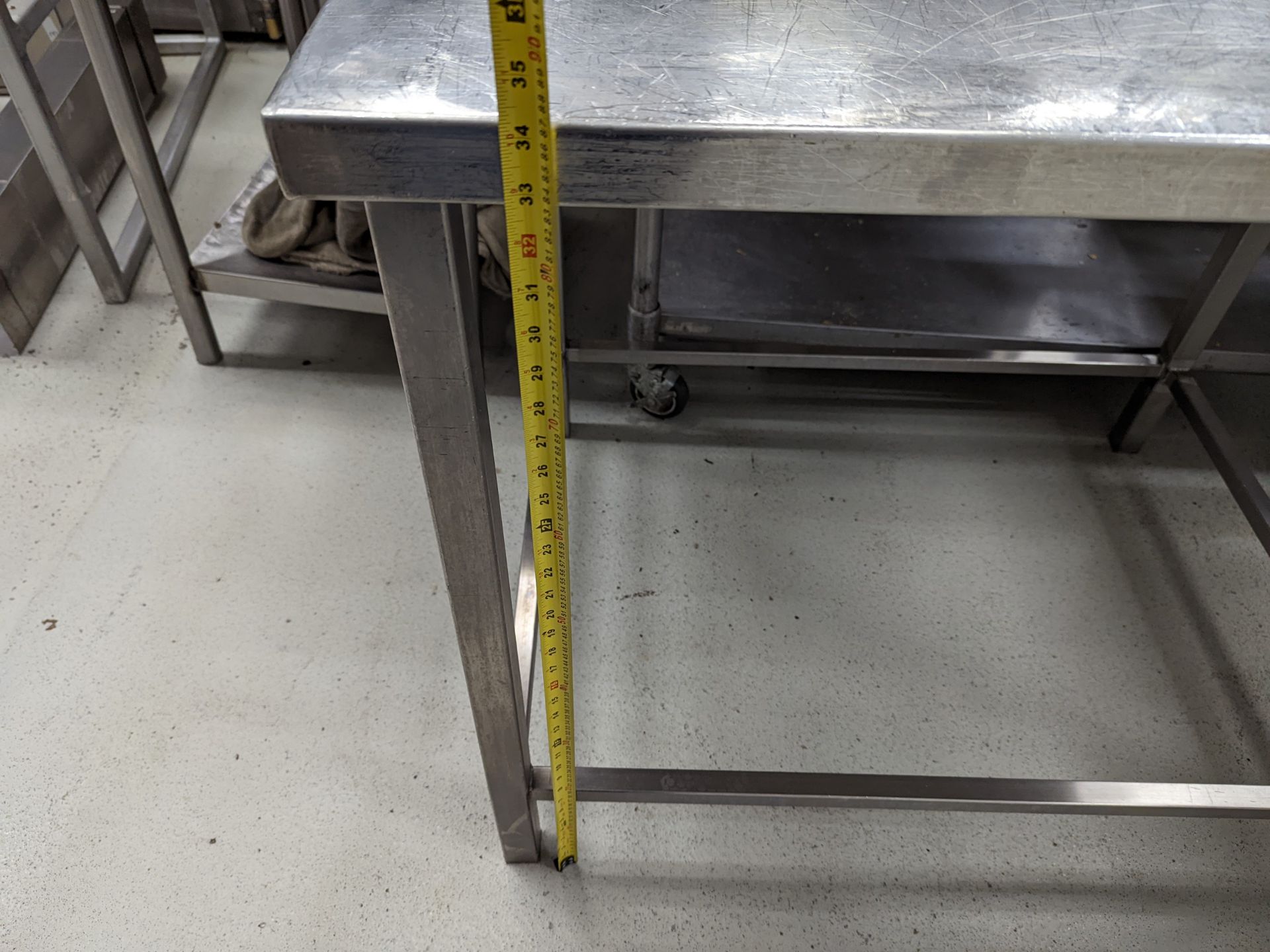 Stainless Table, 40Lx30Wx34H - Image 4 of 4