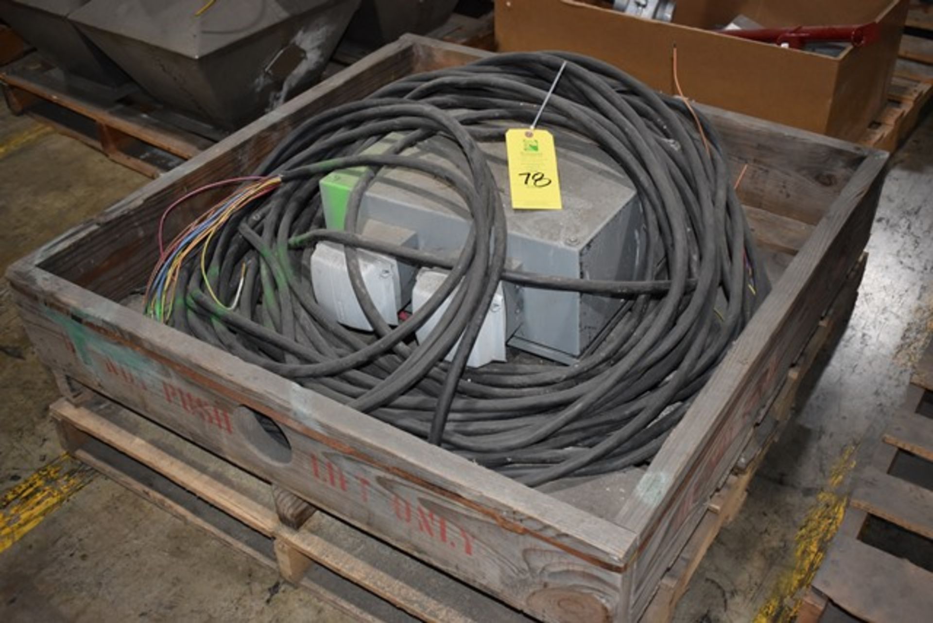 Plant Support - Believed Transformer & Wire Cable. Rigging/Loading Fee: $25