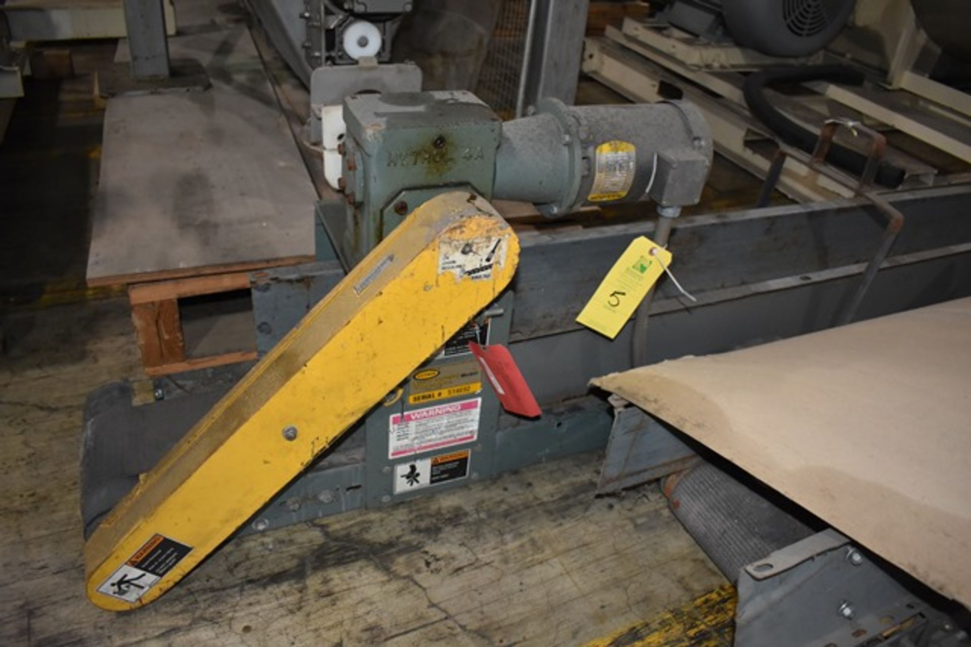 Hytrol Motorized Belt Conveyor, 8" Wide Belt x 20' Length. Rigging/Loading Fee: $25