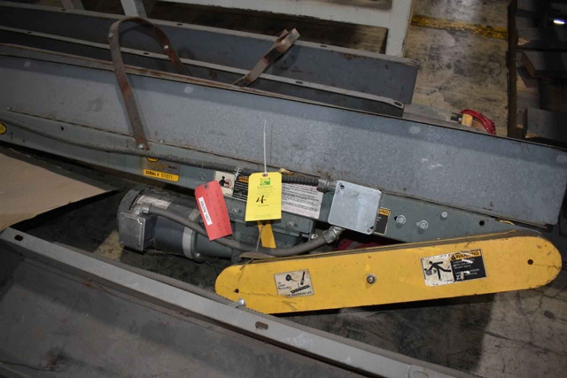 Hytrol Motorized Belt Conveyor, 12" Wide Belt x 20' Length. Rigging/Loading Fee: $25