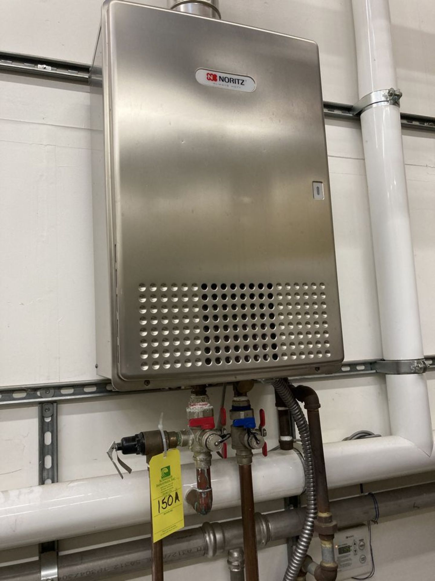 Noritz American Corporation natural gas tankless water heater, model: NC380-SV-ASME, 380000 BTU max.