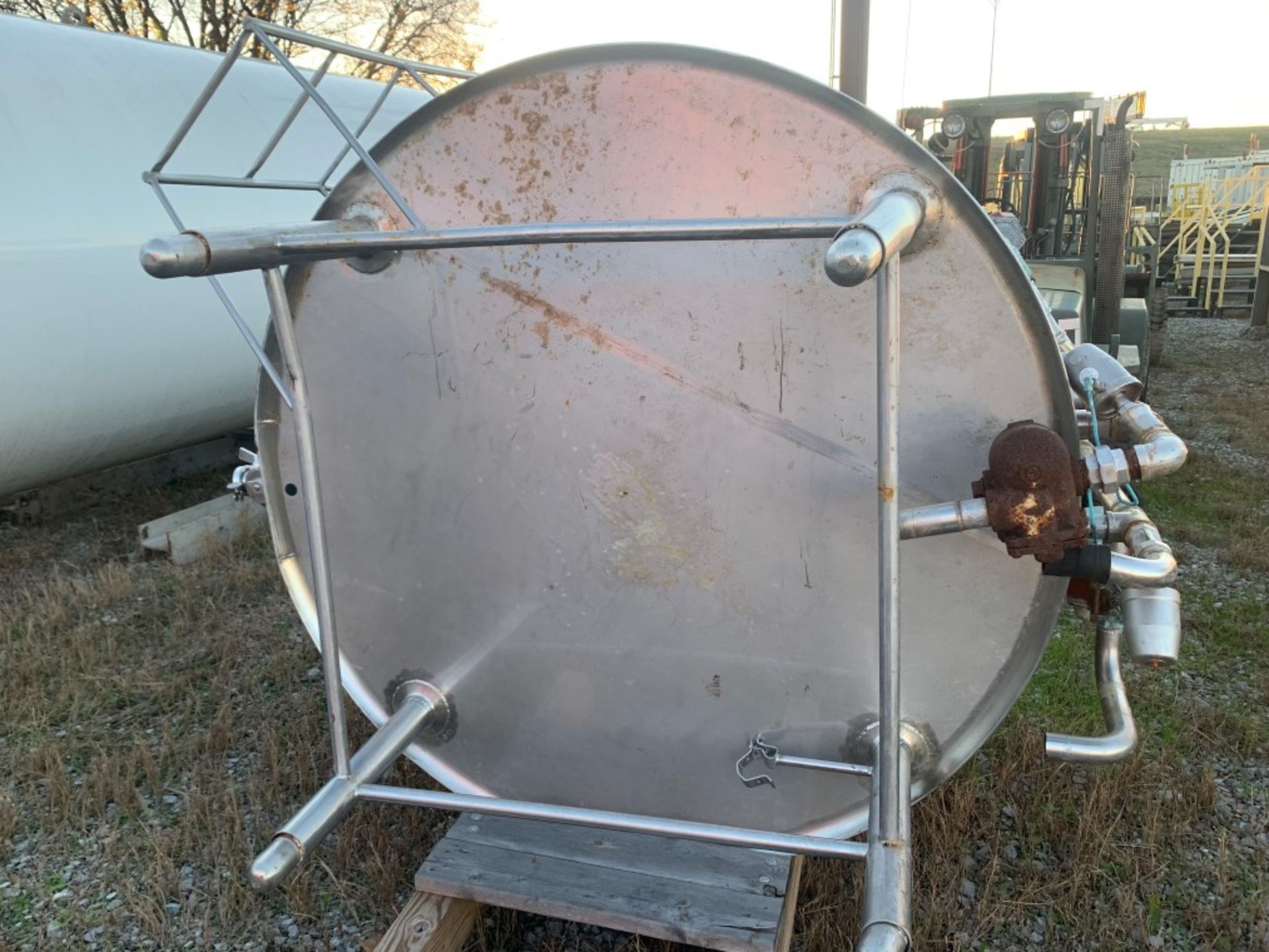 (Located in ) Approx 5.5’ x 5.5’ 800 Gal Walker Stainless Steel Jacketed Vessel Tank PZ-ST, 3 - Image 8 of 9