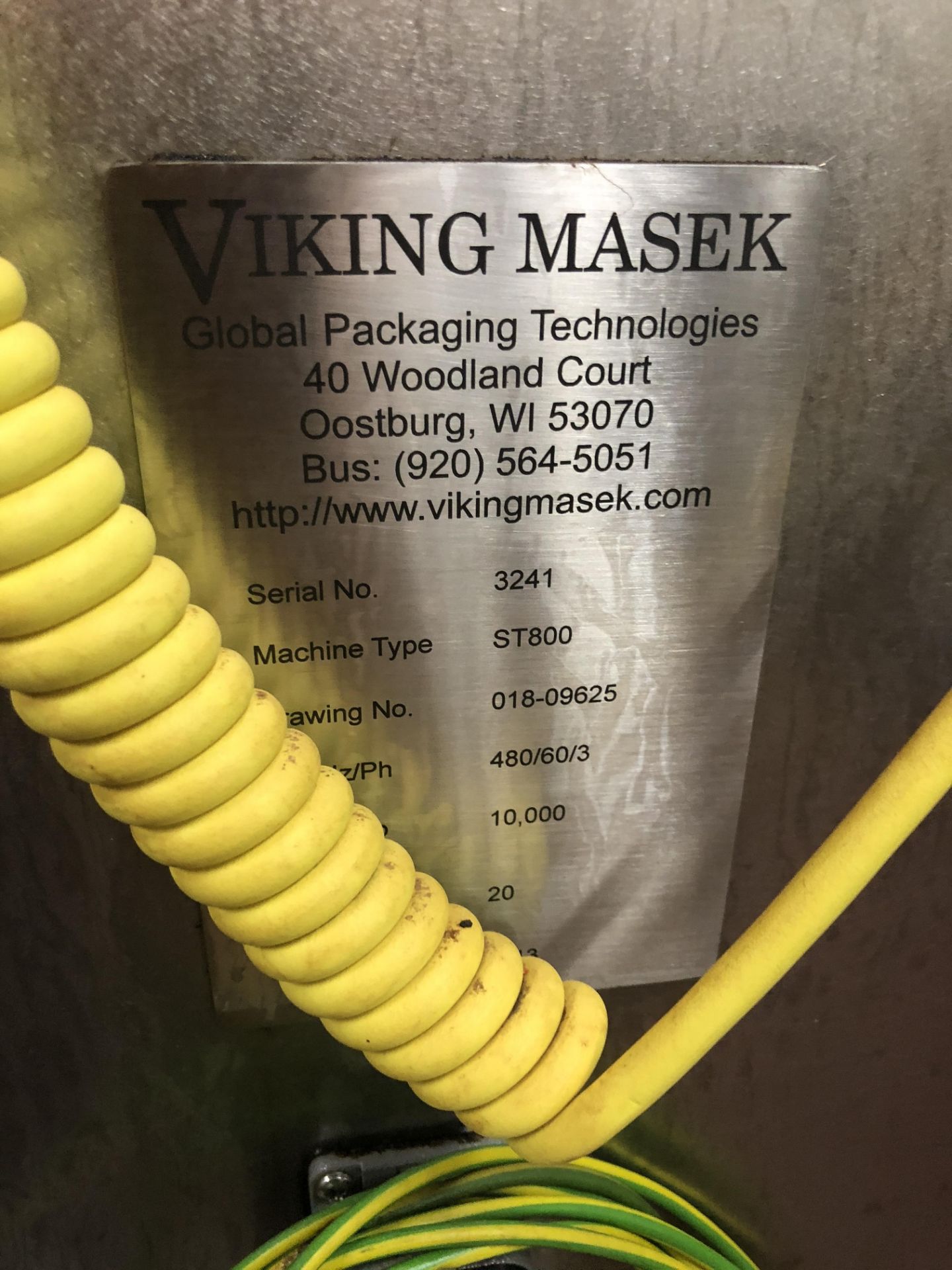 Viking Masek stick pack machine, model ST800, s/n 3241, 10 lanes, with with volumetric servo auger - Image 2 of 2