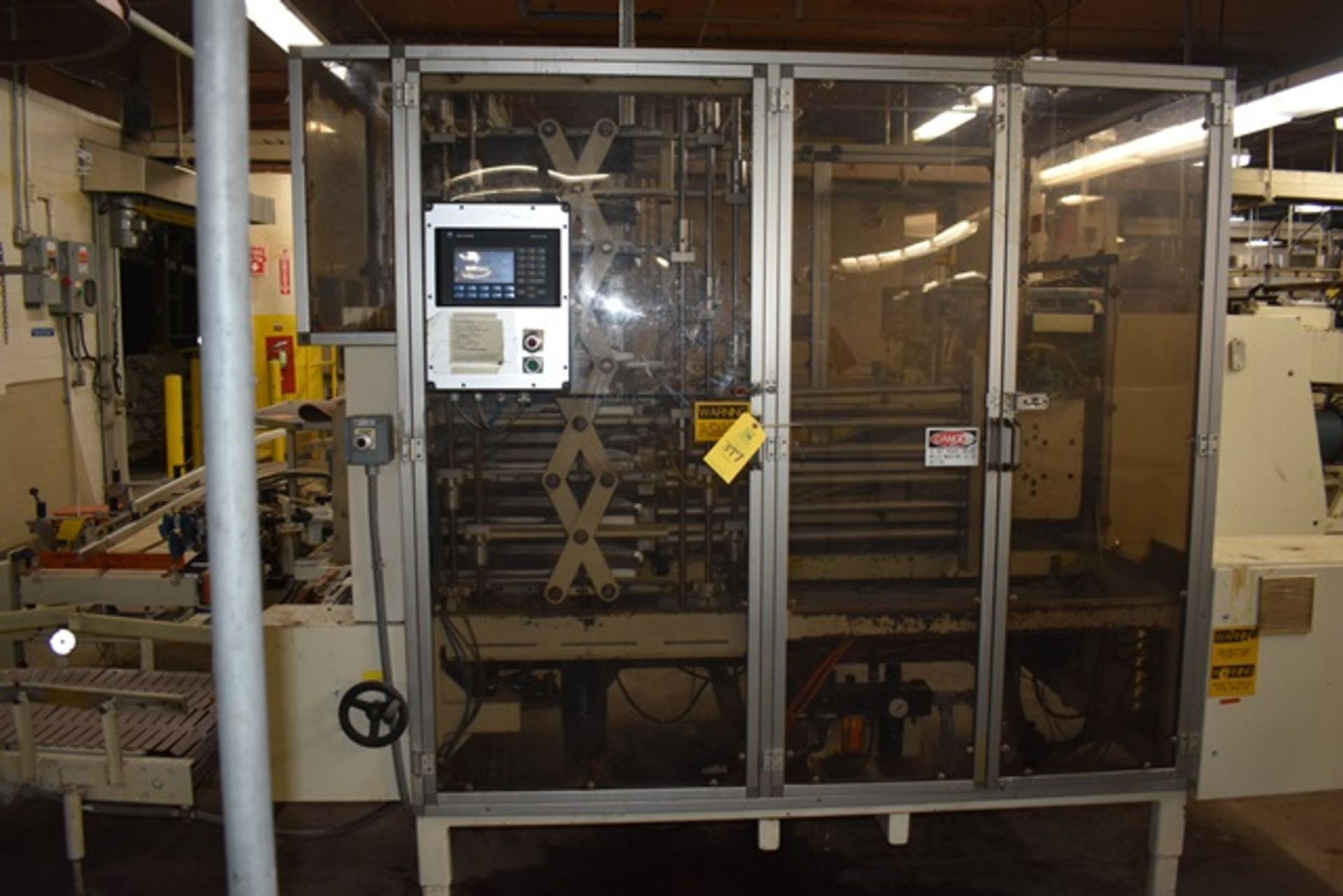 Package Machinery vertical case packer, model Dyna Pak-S28, s/n 10446, 1.5hp max, shelf speed @ 1-8, - Image 3 of 3