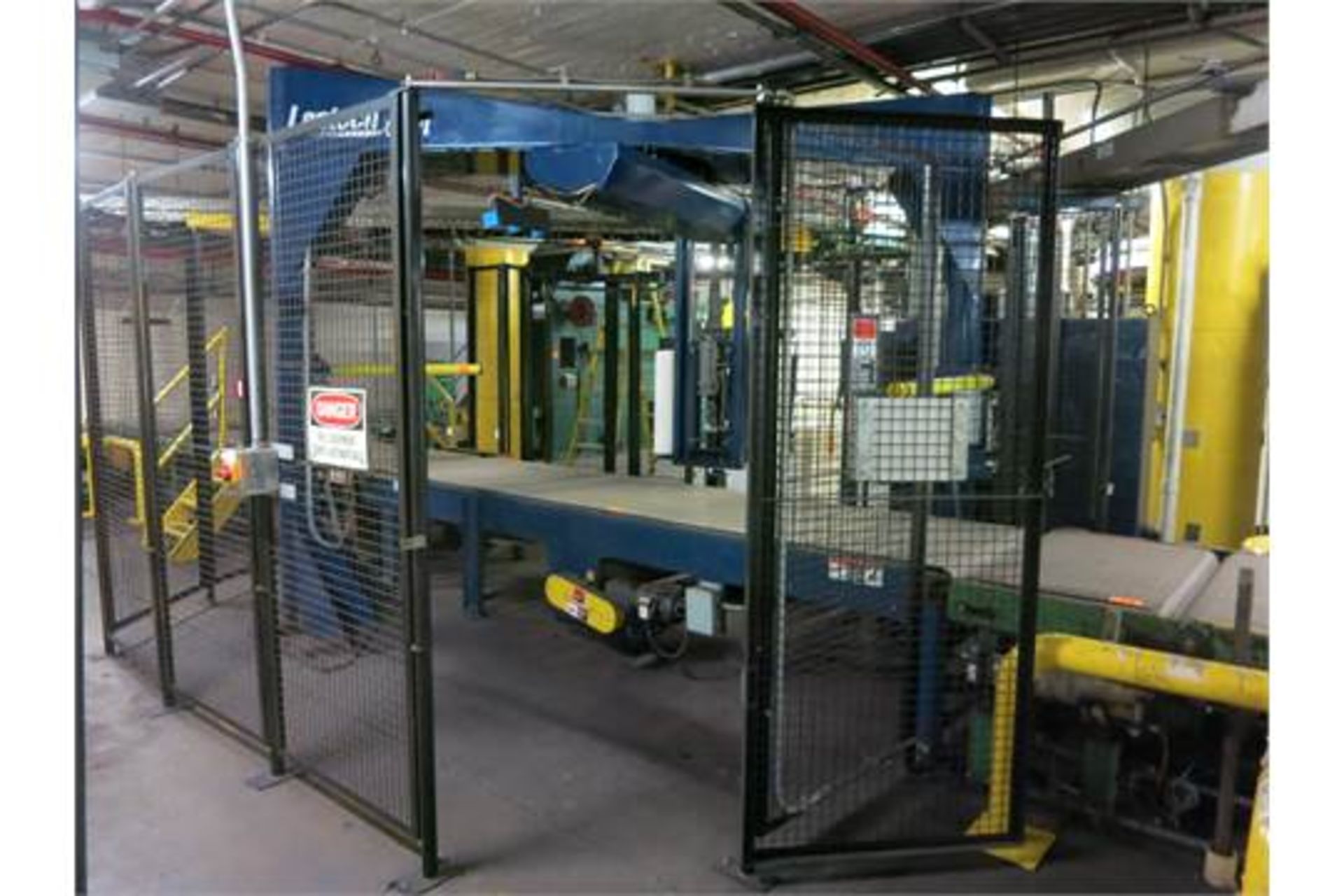 (Located in ) LANTECH 42" PALLET WRAPPER SL SERIES, HIGH SPEED/AUTO CUT Manuf: Lantech C