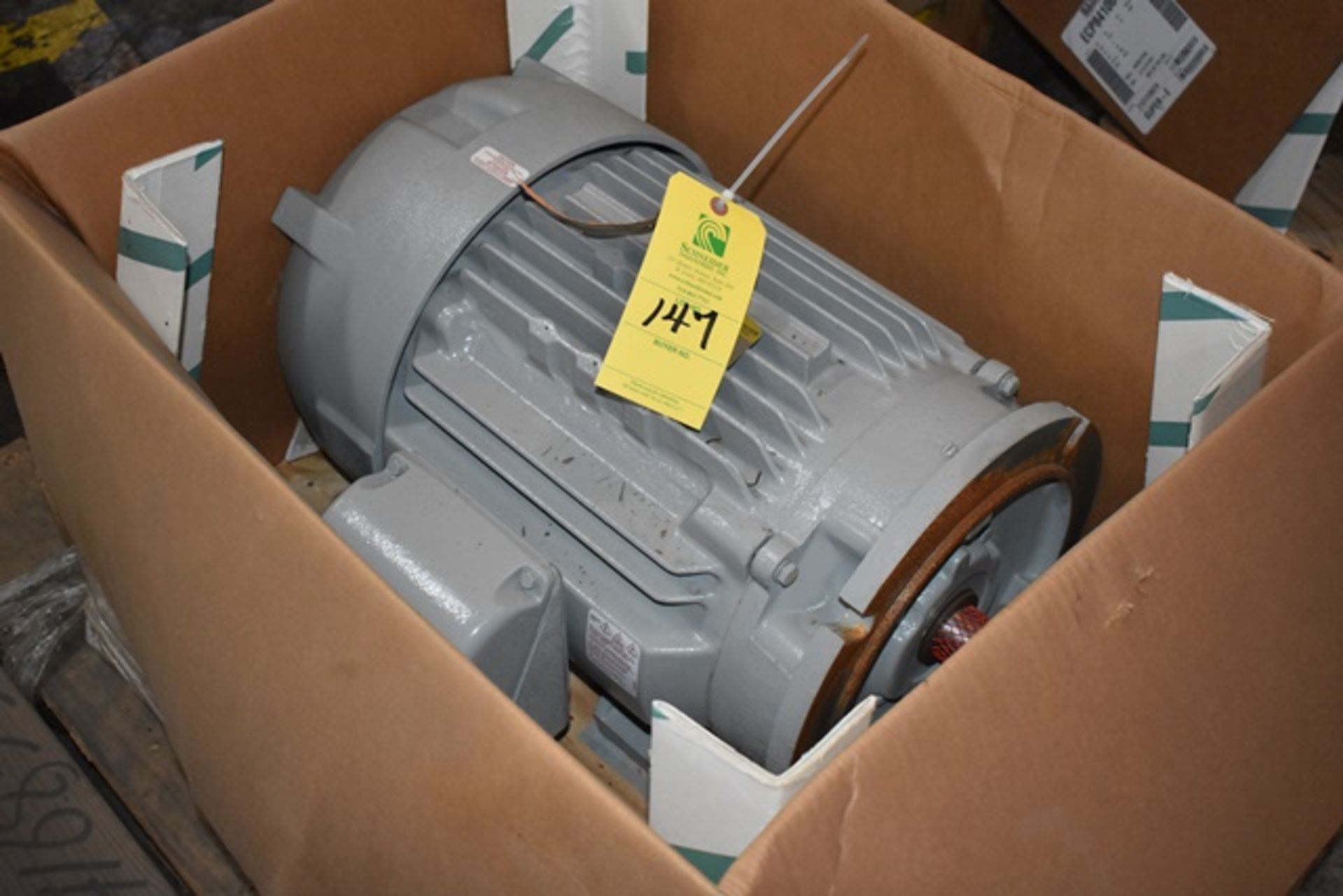 Baldor motor, model 10K723Y97761, 20 hp, 460 V, 60 Hz, 23 amps, 1770 rpm, Frame: 286TS0, Phase: 3,