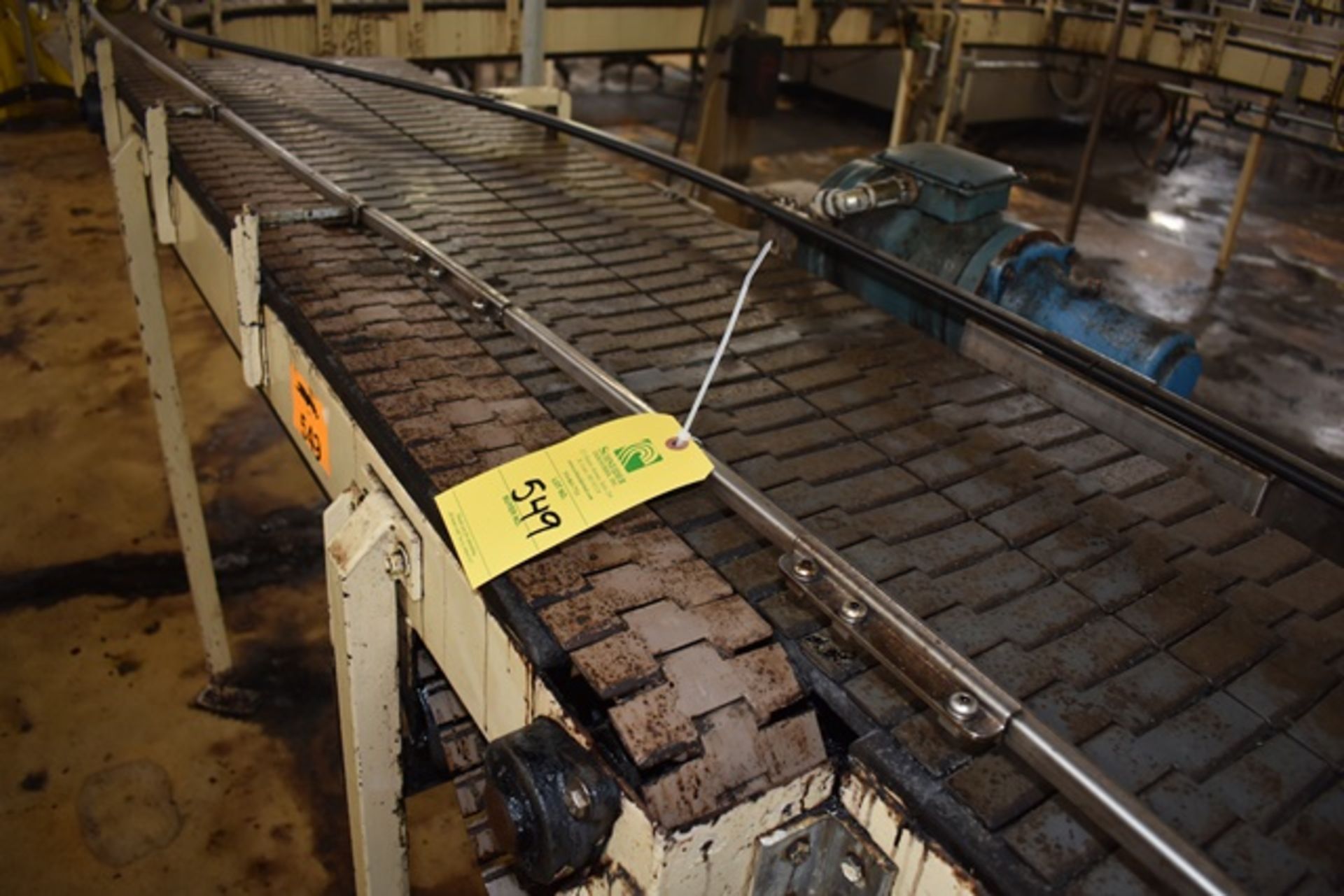 [Lot] Line Conveyor System, approx 75' total length x 40"H, with multi lanes c0nveyor belts form 4- - Image 3 of 4