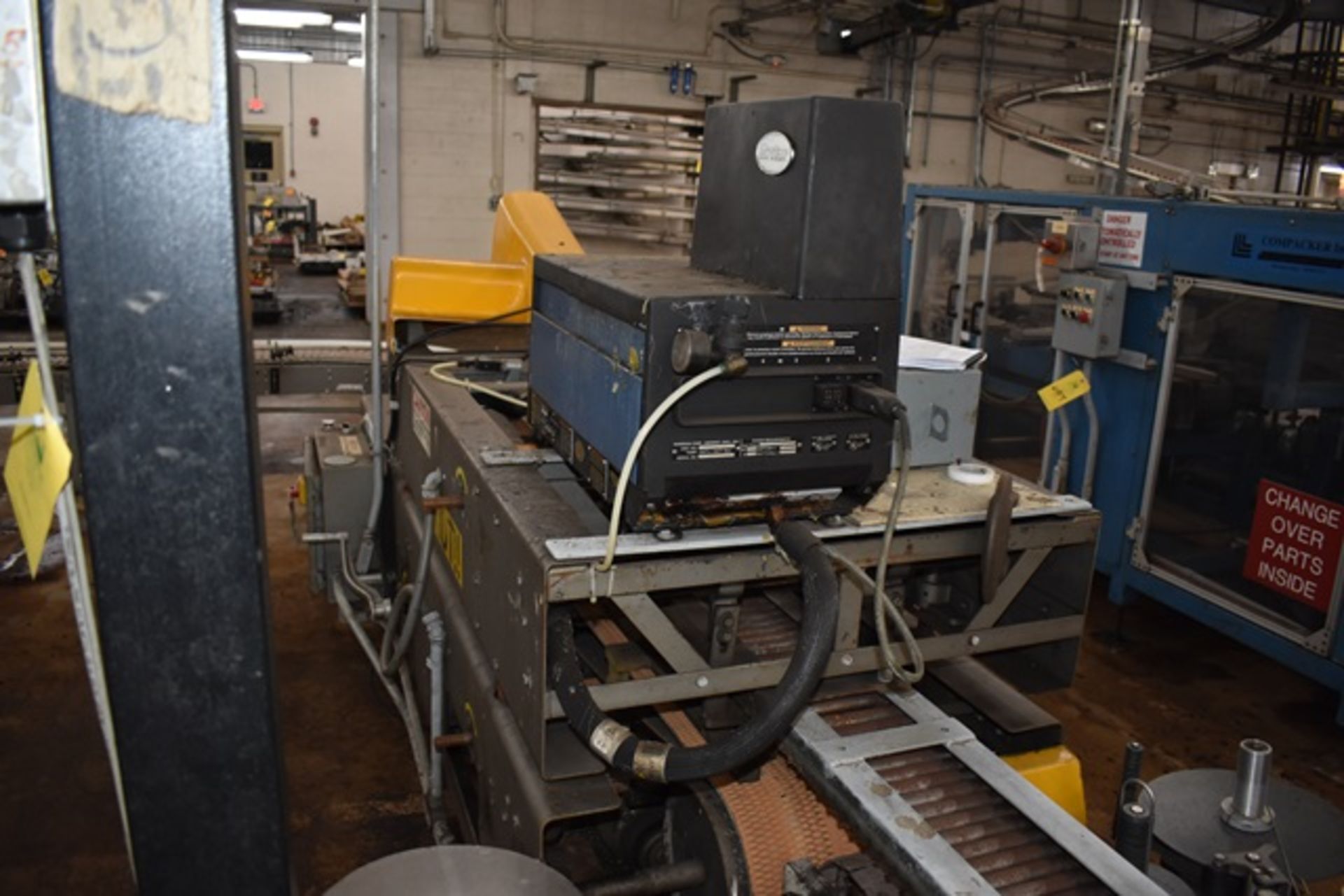 Elliot case sealer, model HMT-Mini, s/n 95-10-2, full case sealer, with 112" total L feed belt, - Image 4 of 4