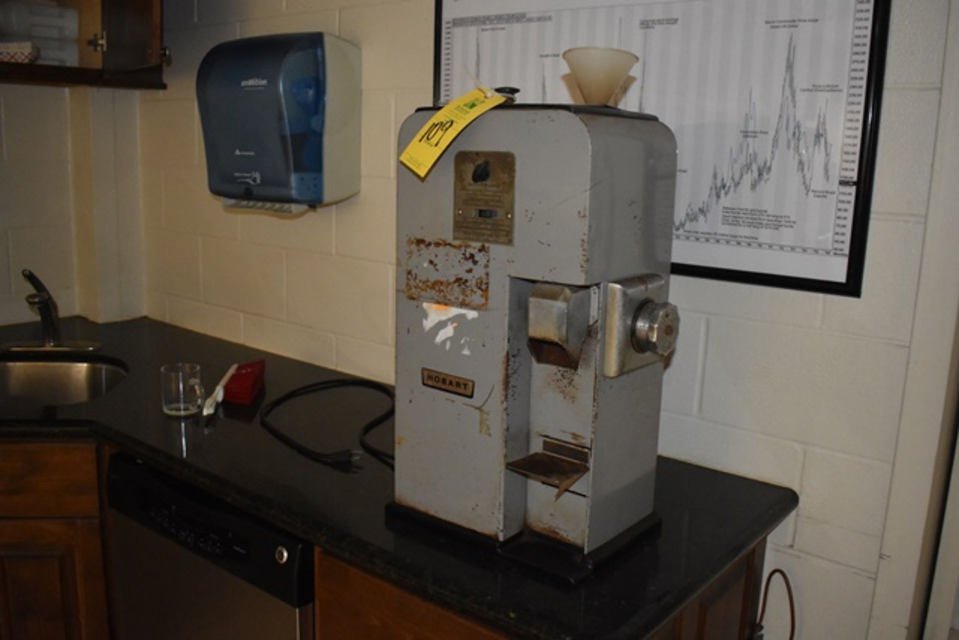 Hobart vintage coffee grinder, model 3430, s/n 1885977