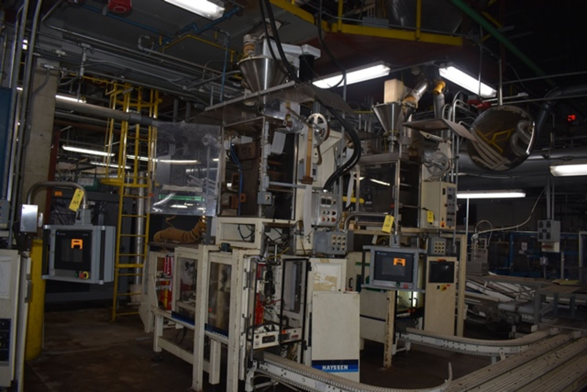 Hayssen FF&S filter pac filler, model 8-16HR, s/n U83464, with Automation Supply Engineering Accu