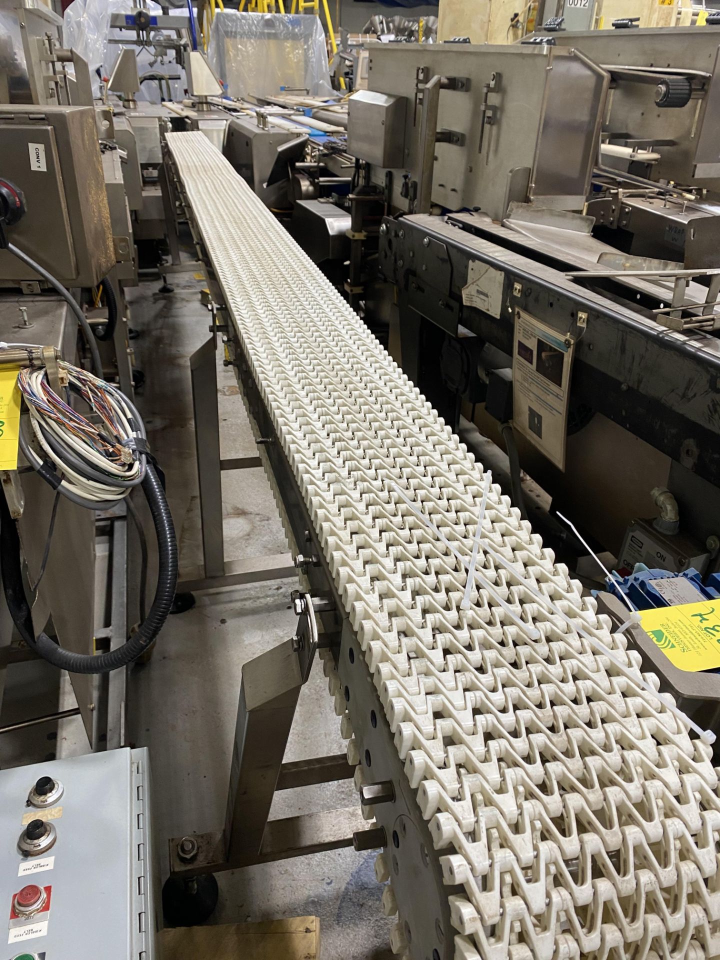 SpanTech Plastic Conveyor, W/ SS Frame, 8'' W x 18' L, Located in London, KY