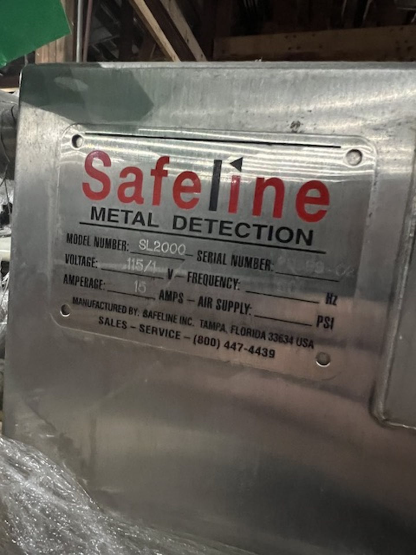 Safeline Metal Detector, Located in Ottawa, OH - Image 7 of 9