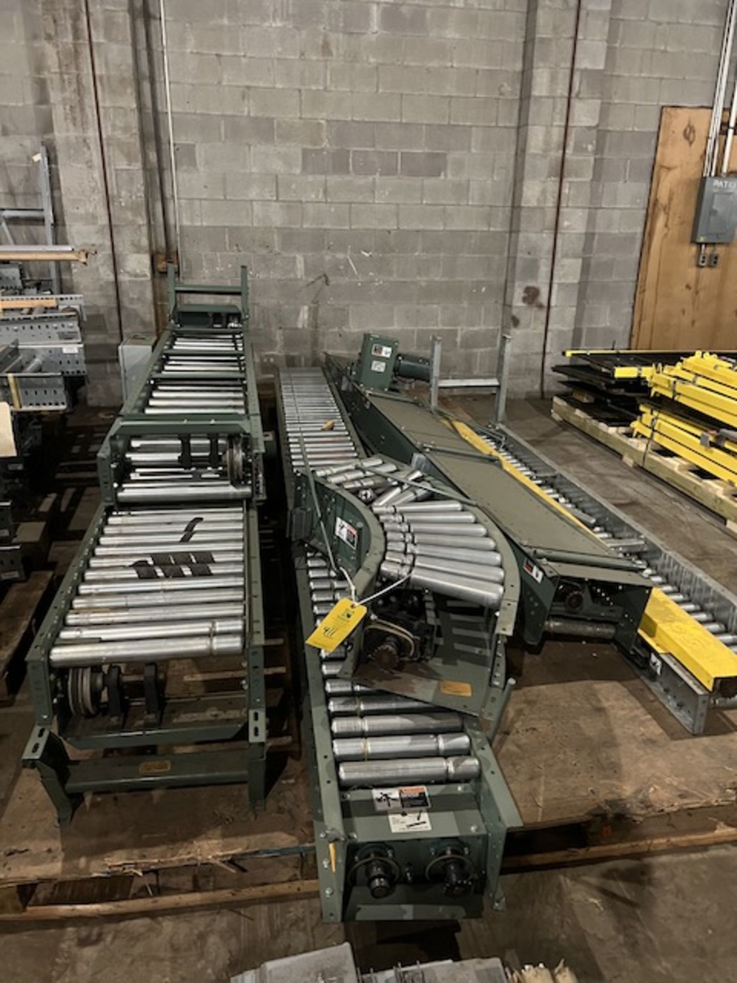 Pallet of Green Hytrol Conveyors, (5) Pieces 10" W x 120" L, (3) 45* Turns, Located in Ottawa, OH - Image 6 of 6