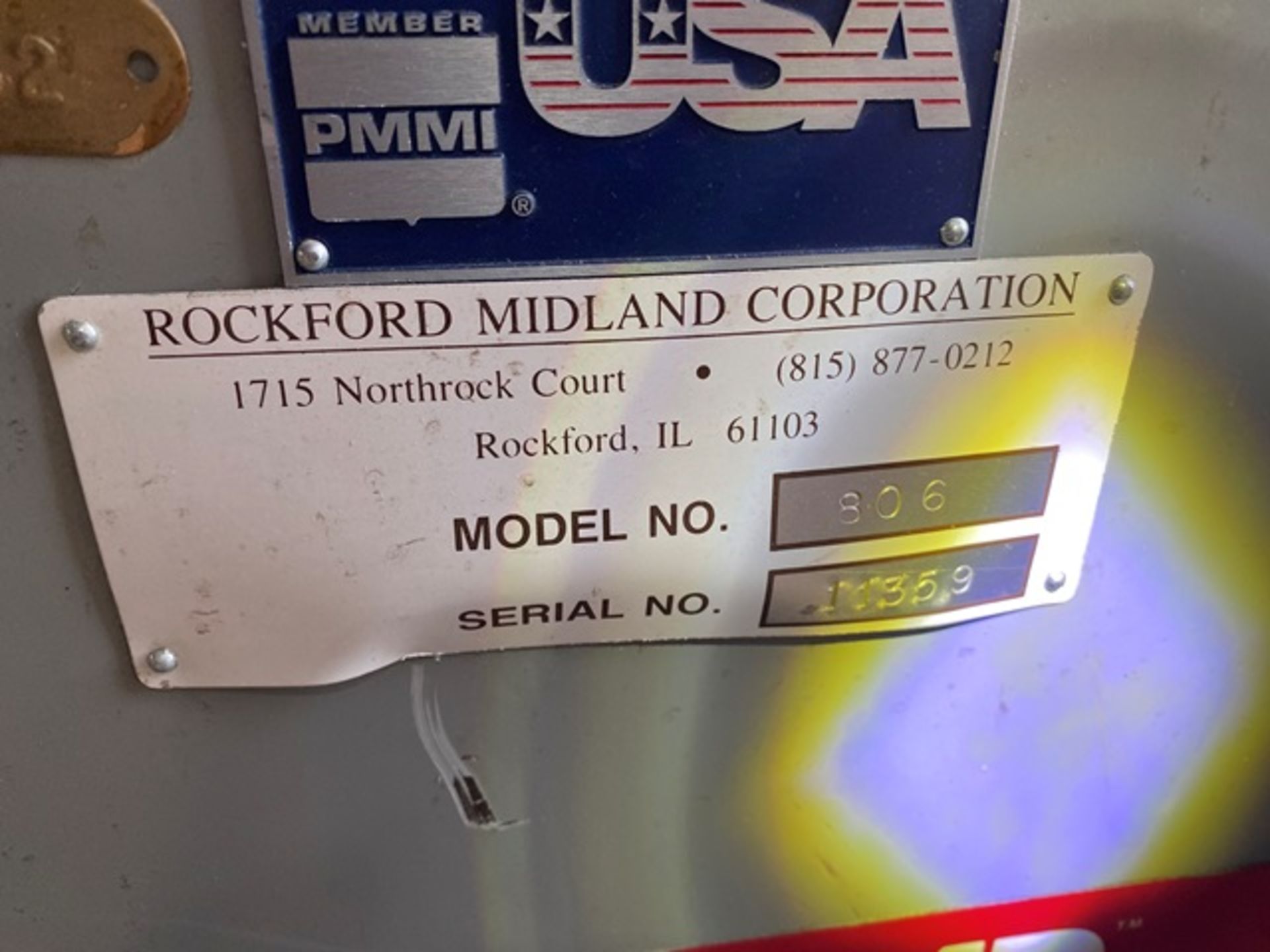 Rockford Case Packer Infeed Conveyor, Model #806, S/N #11359, Located in London, KY - Image 3 of 5
