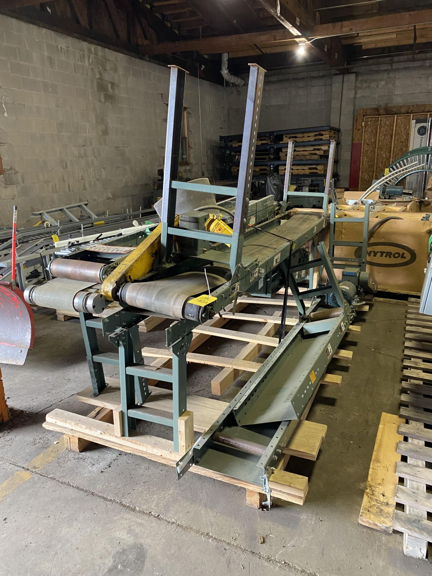 Pallet of Green Conveyor, (4) Pieces 10'' W x 108" L, Located in Ottawa, OH