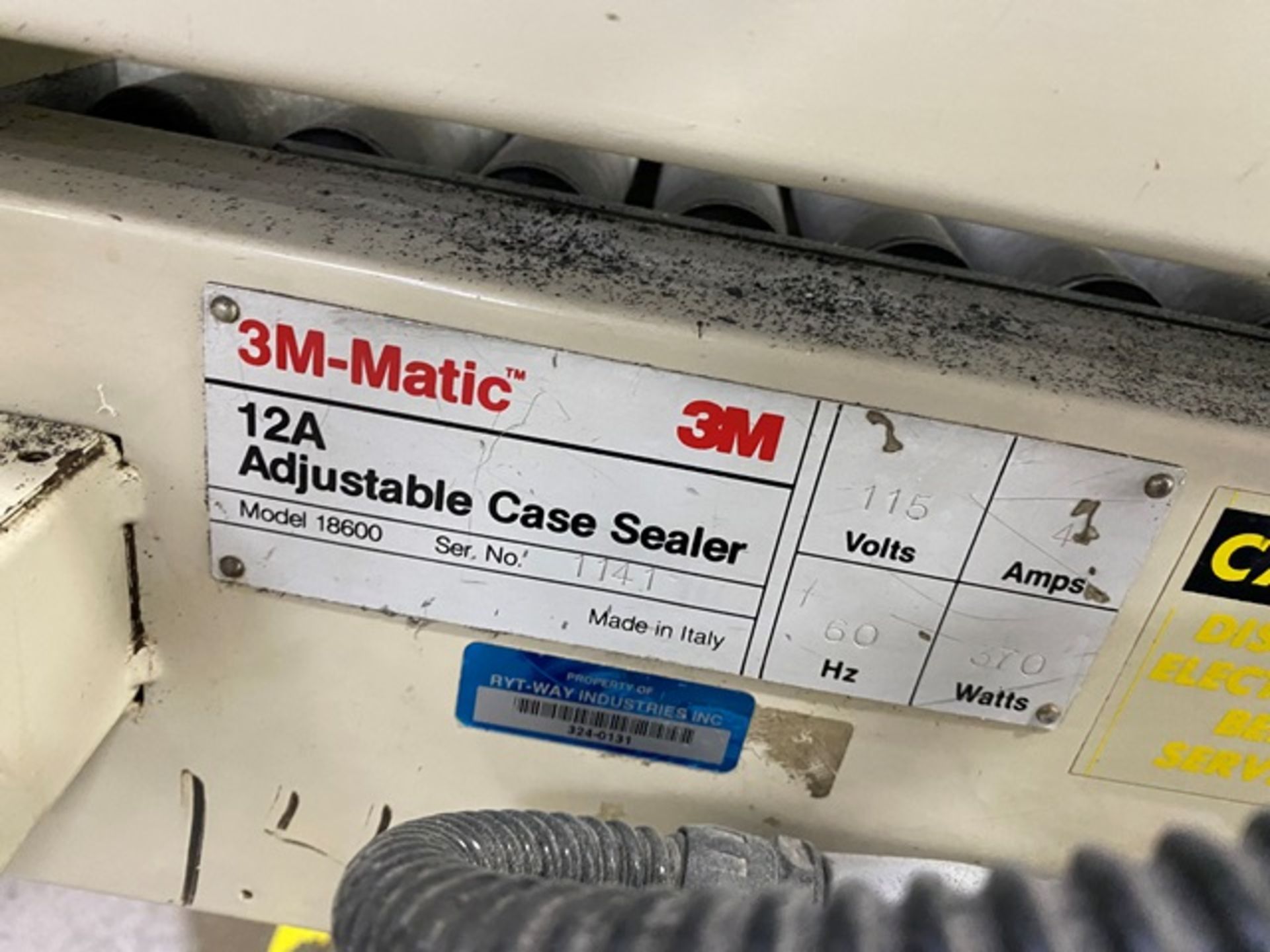 3M-Matic 12A Adjustable Case Sealer, Model #18600, S/N #1141, Located in Lakeville, MN - Image 4 of 4