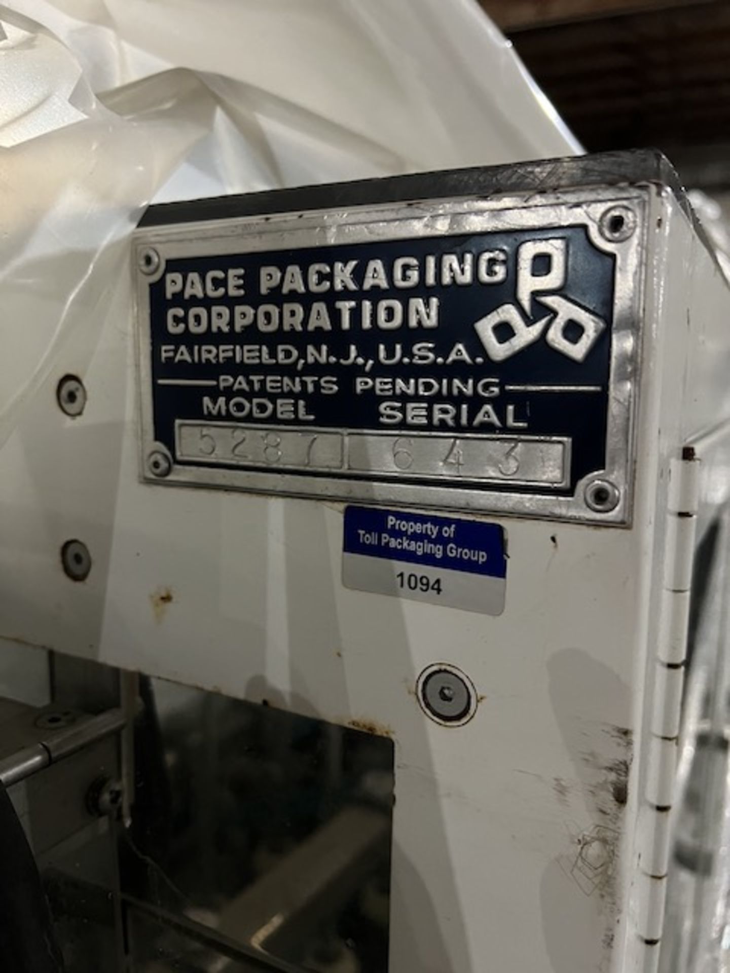 Pace Packing Machine , Model #5287, S/N #643, Located in Ottawa, OH - Image 9 of 9