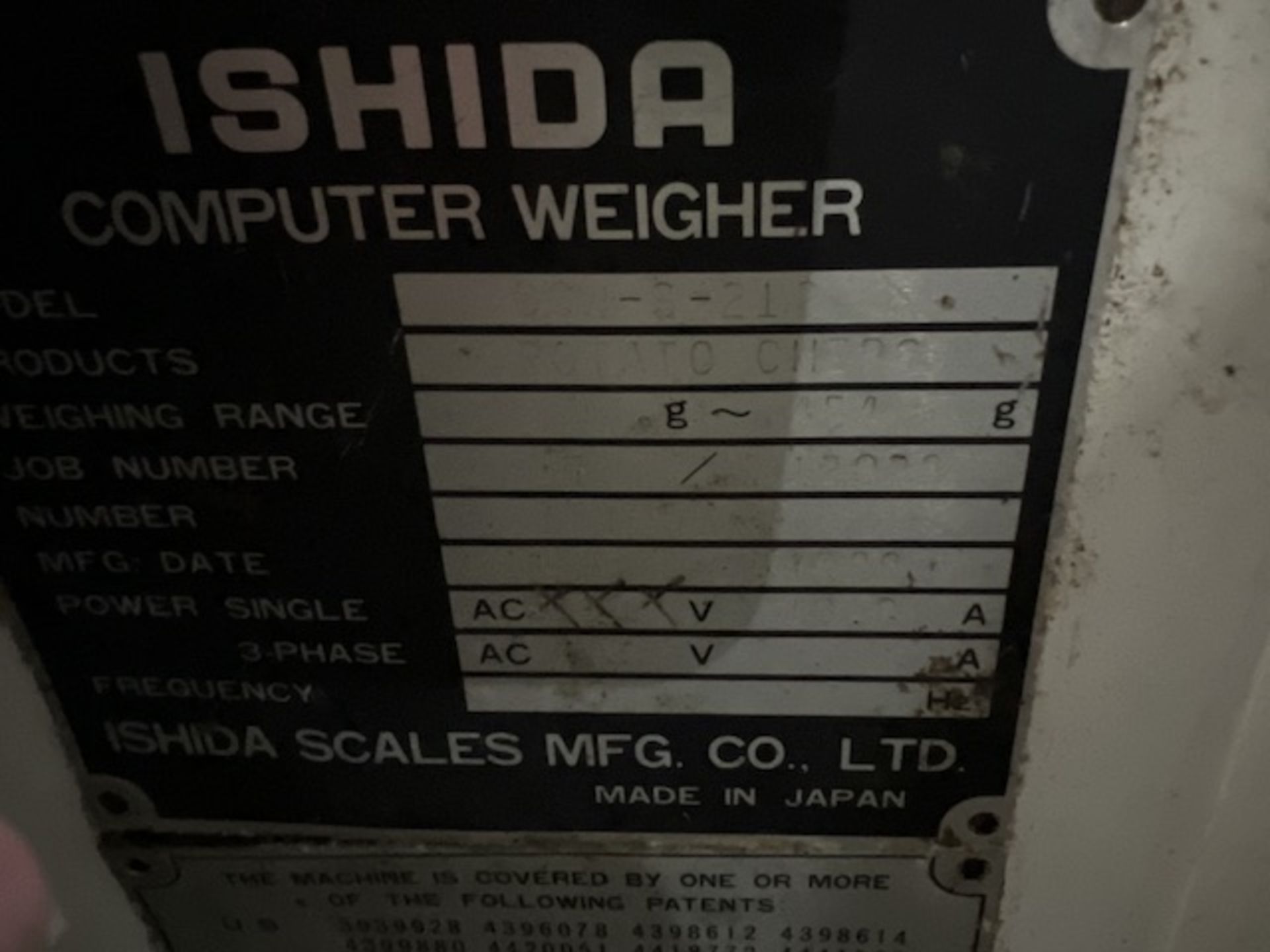 Ishida Computer Weigher Scale, Located in Ottawa, OH - Image 2 of 2