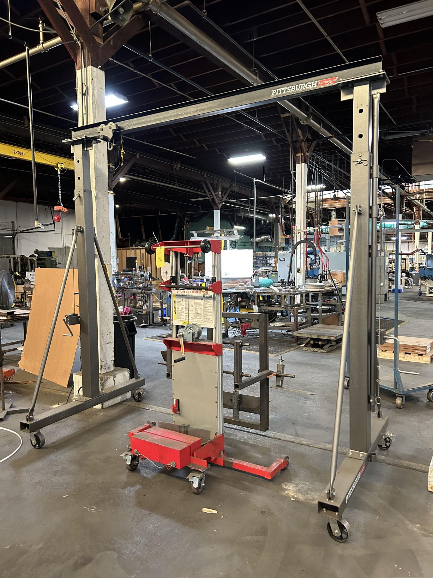 Pittsburgh Heavy Duty 1 Ton Gantry Crane, Rigging/Loading Fee: $150