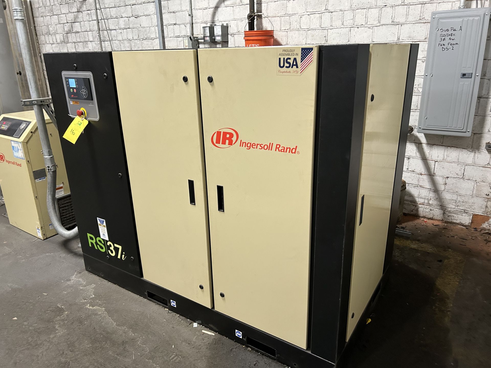 Ingersol Rand Air Compressor, Model #RS37i-A125, S/N #CBV661894, DOM 2019 - Image 2 of 5