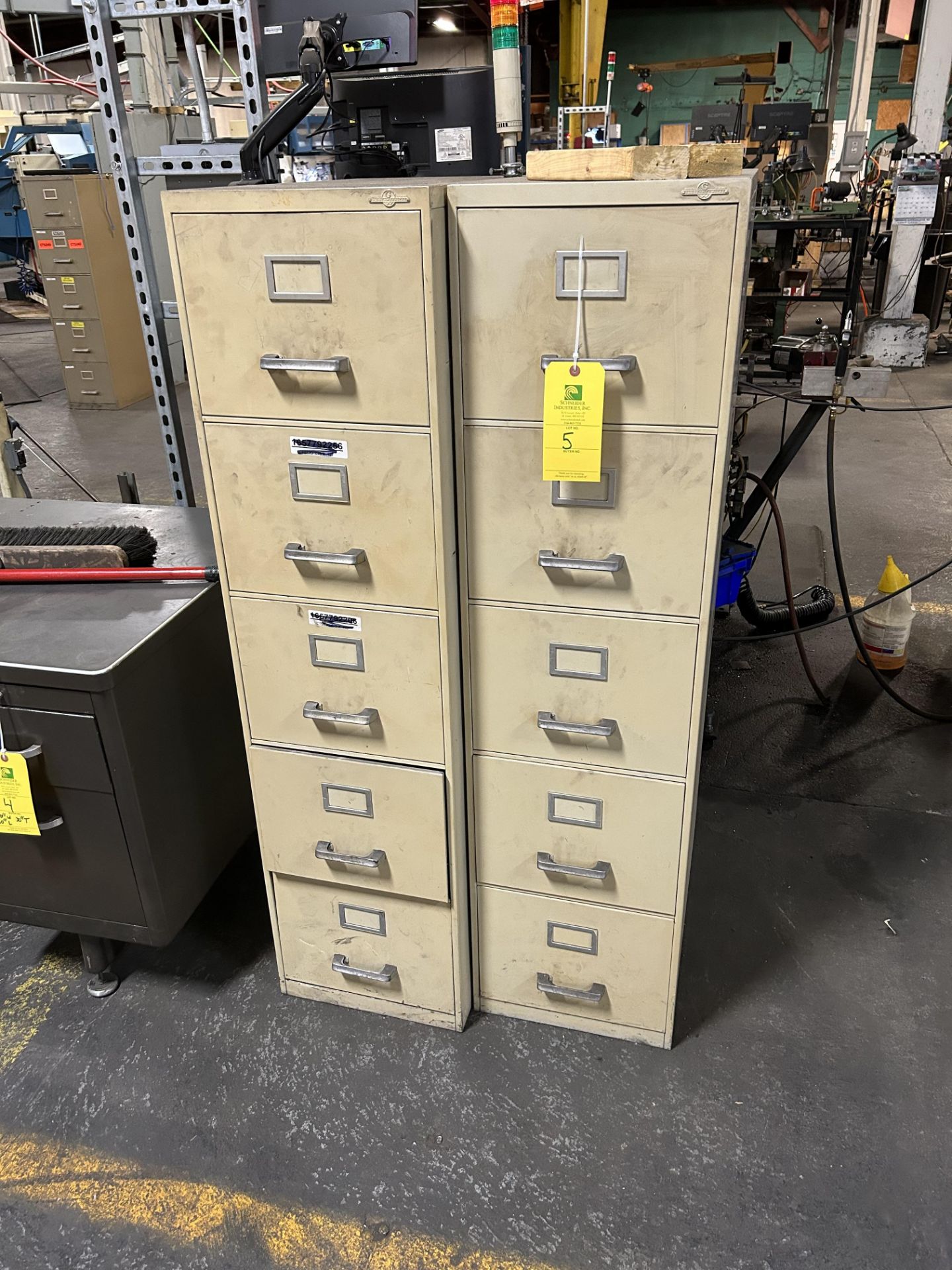 (2) Filing Cabinets, Rigging/Loading Fee: $25