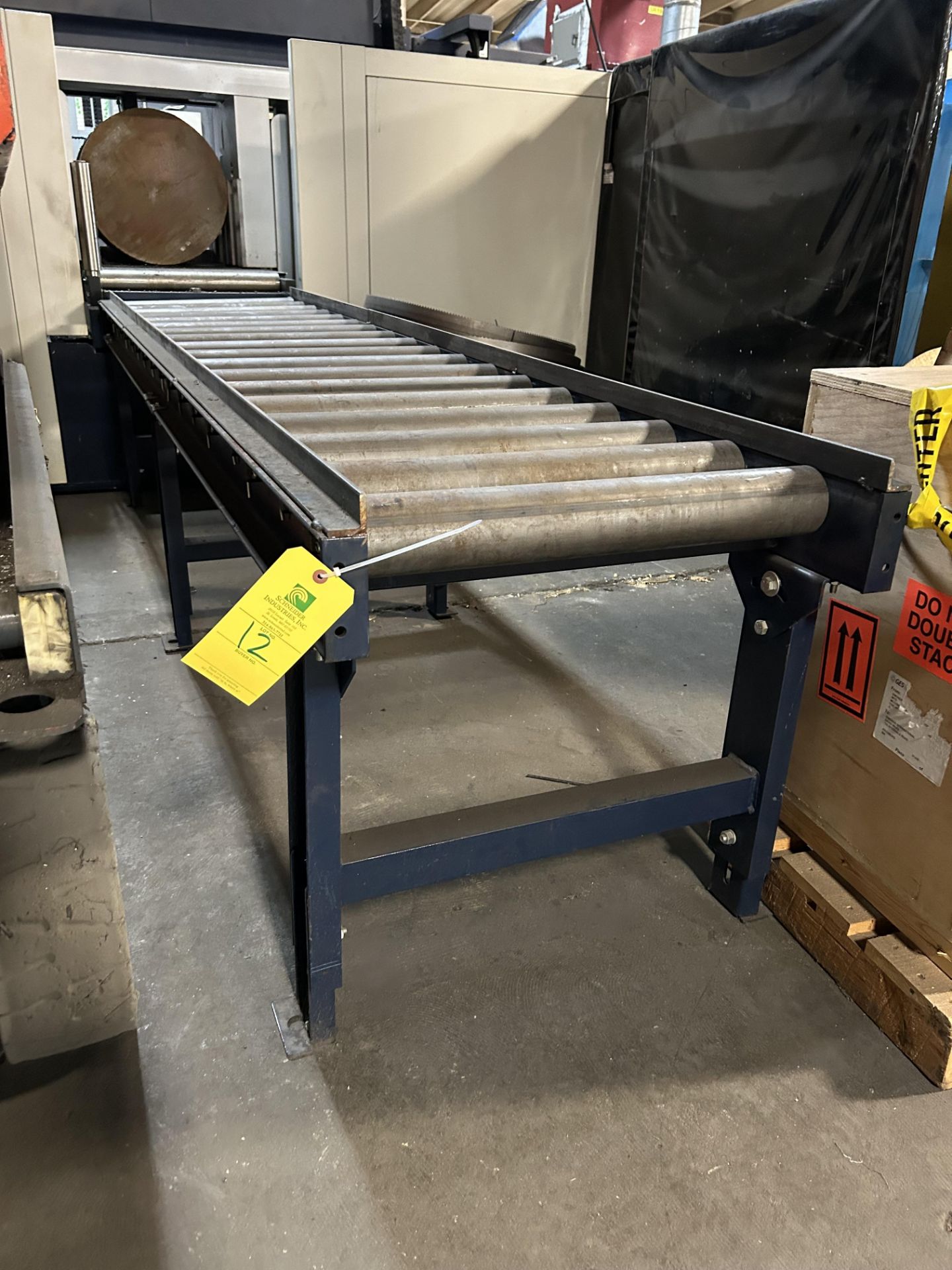 Gravity Conveyor, Tread Width 25'', 120'' L, Rigging/Loading Fee: $30 - Image 3 of 3