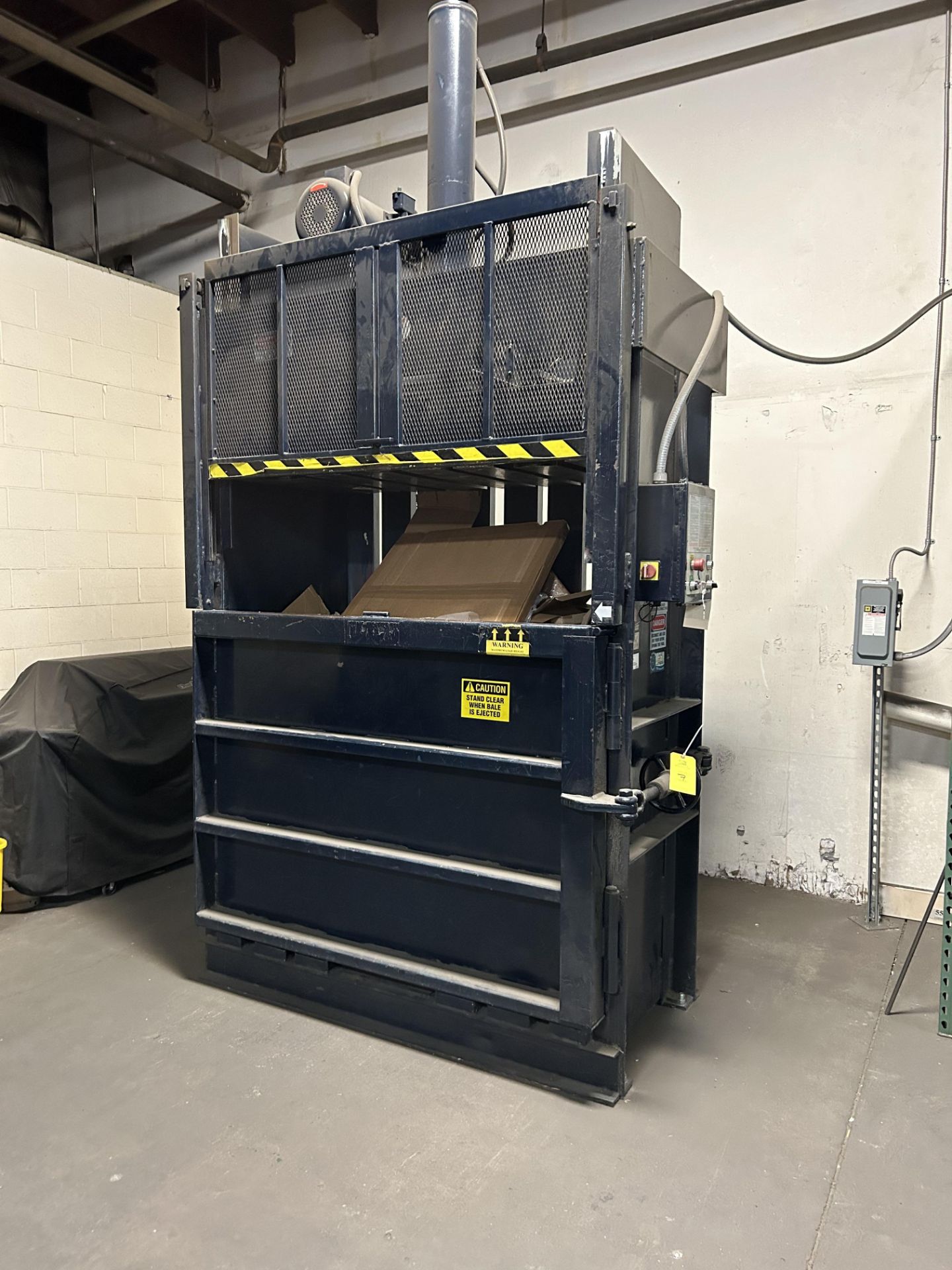 Cram-A-Lot 60 Inch Vertical Baler, Model #DB-60-H, S/N #BD12087-08, Rigging/Loading Fee: $2,400