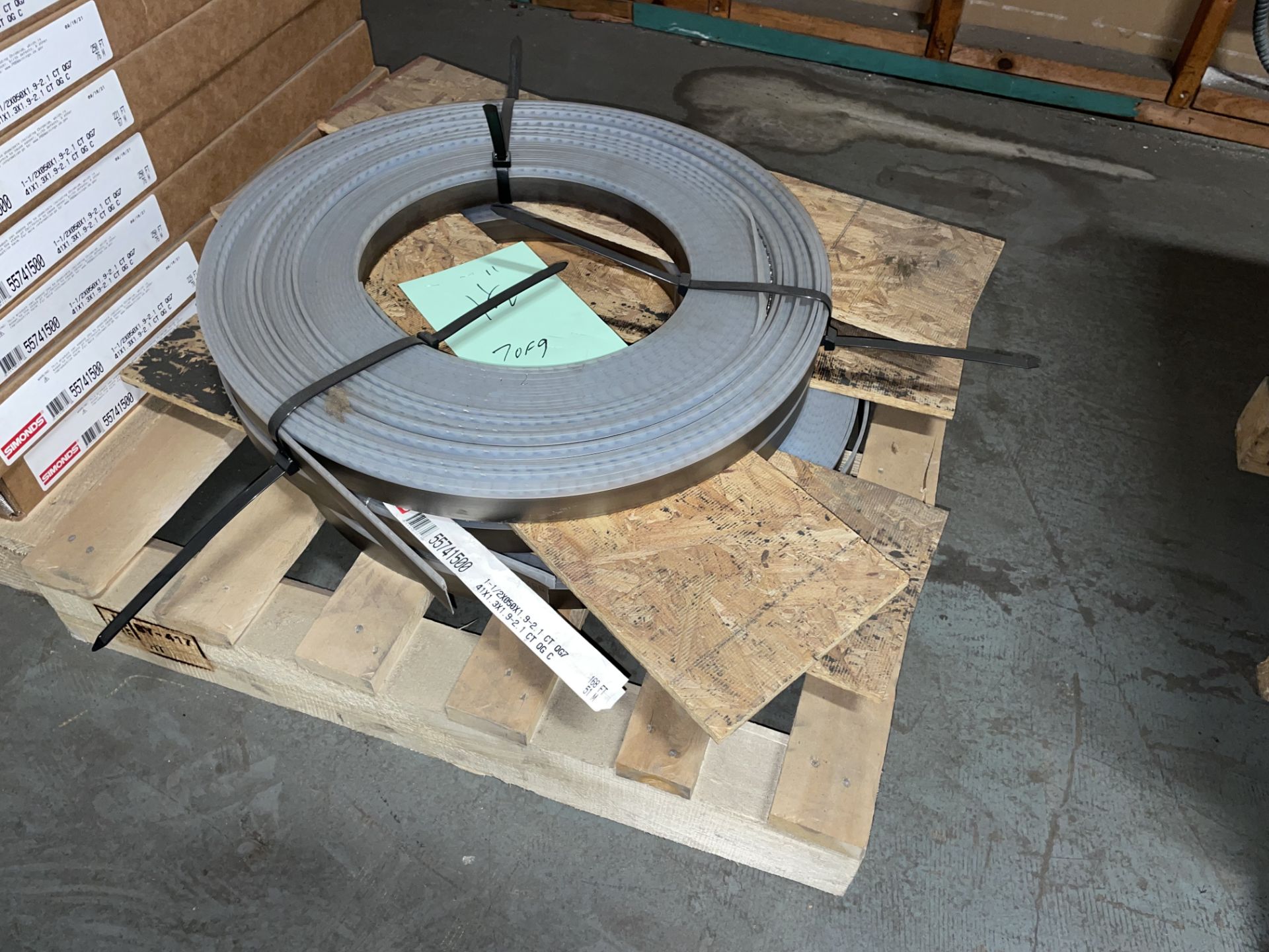 1-1/2” Carbide tipped bandsaw blade coil stock (non-conforming) - Image 6 of 8