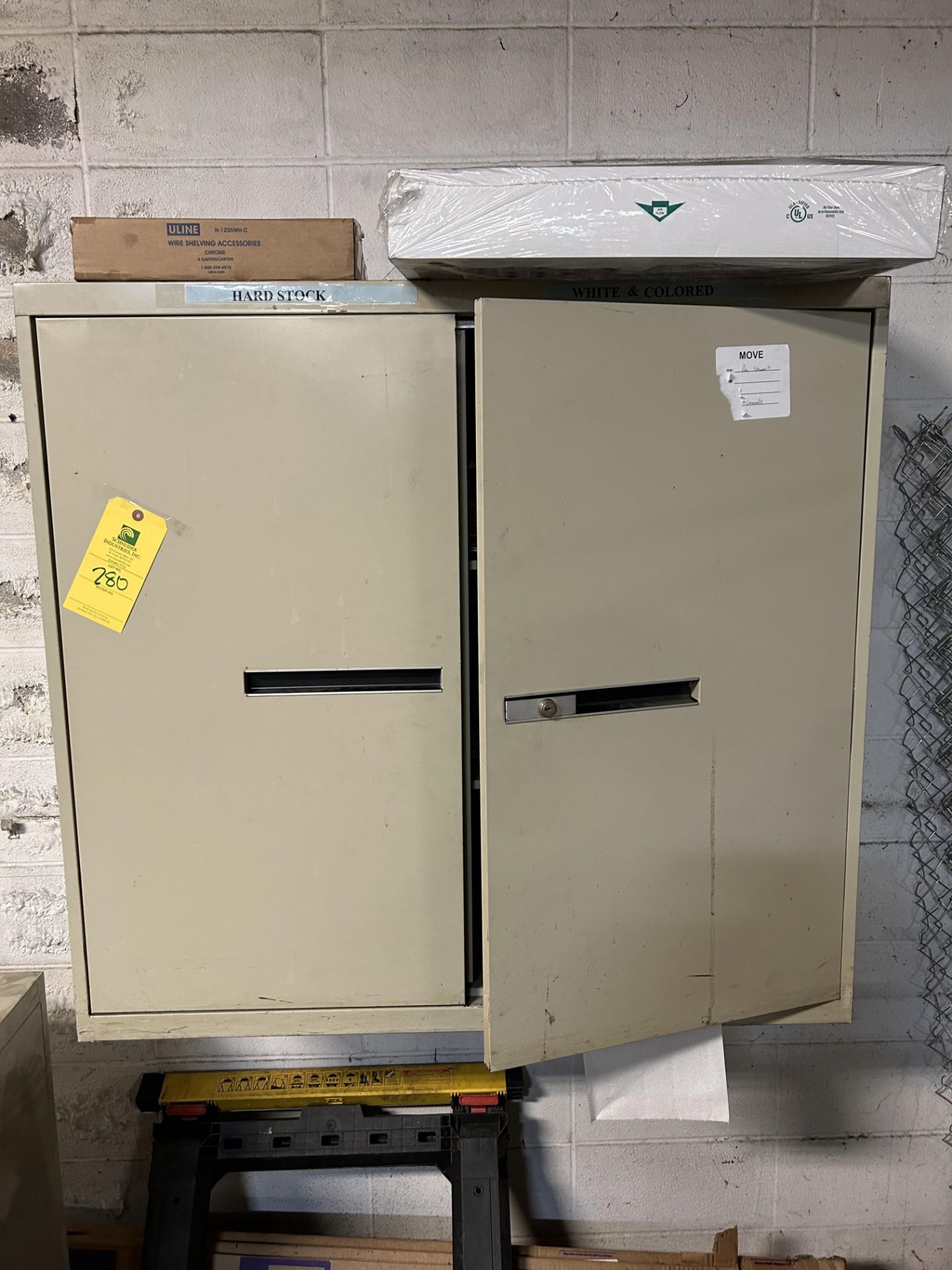 Beige Storage Cabinet, 18'' x 39'' x 42'' (No Contents), Rigging/Loading Fee: $40 - Image 2 of 3