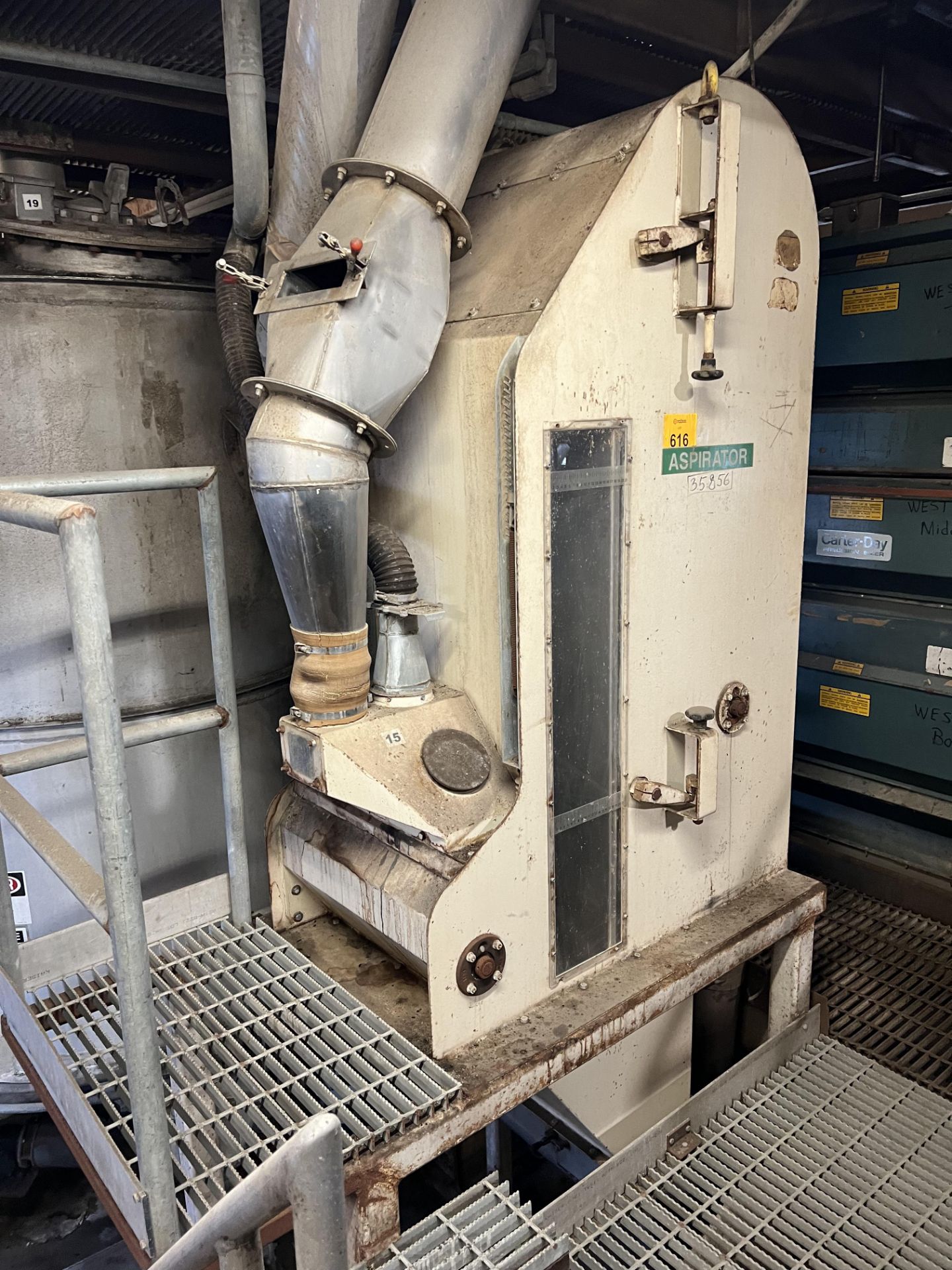 [Lot] Buhler aspirator unit, s/n 10226677, air recyling aspirator, specific gravity separator with