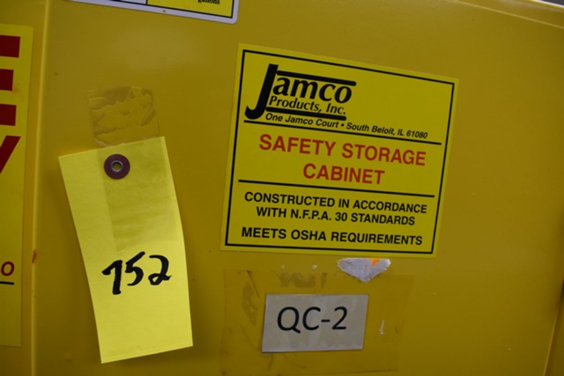 Jamco flammable storage cabinet, mod. BM44, 44 gal. cap. - Image 2 of 2