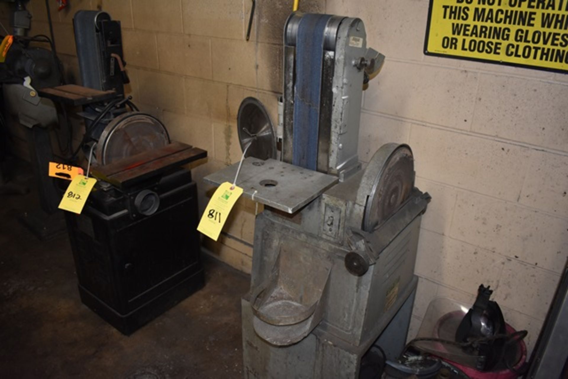 Belt/disc sander, 6" x 12"