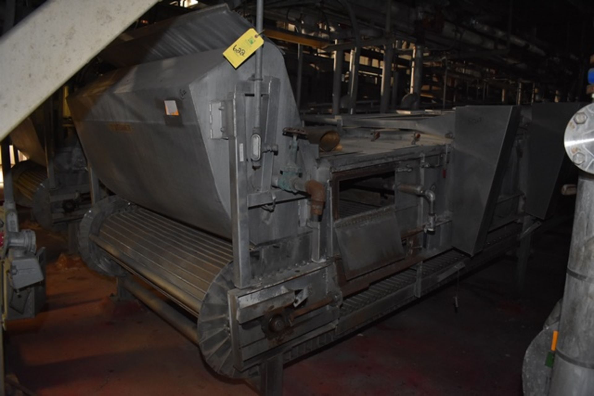 SS Steamer Belt 2, 6' wide belt, 45' overall with 3hp steamer drive @ 23.37ratio, 5hp Wemco - Image 2 of 2
