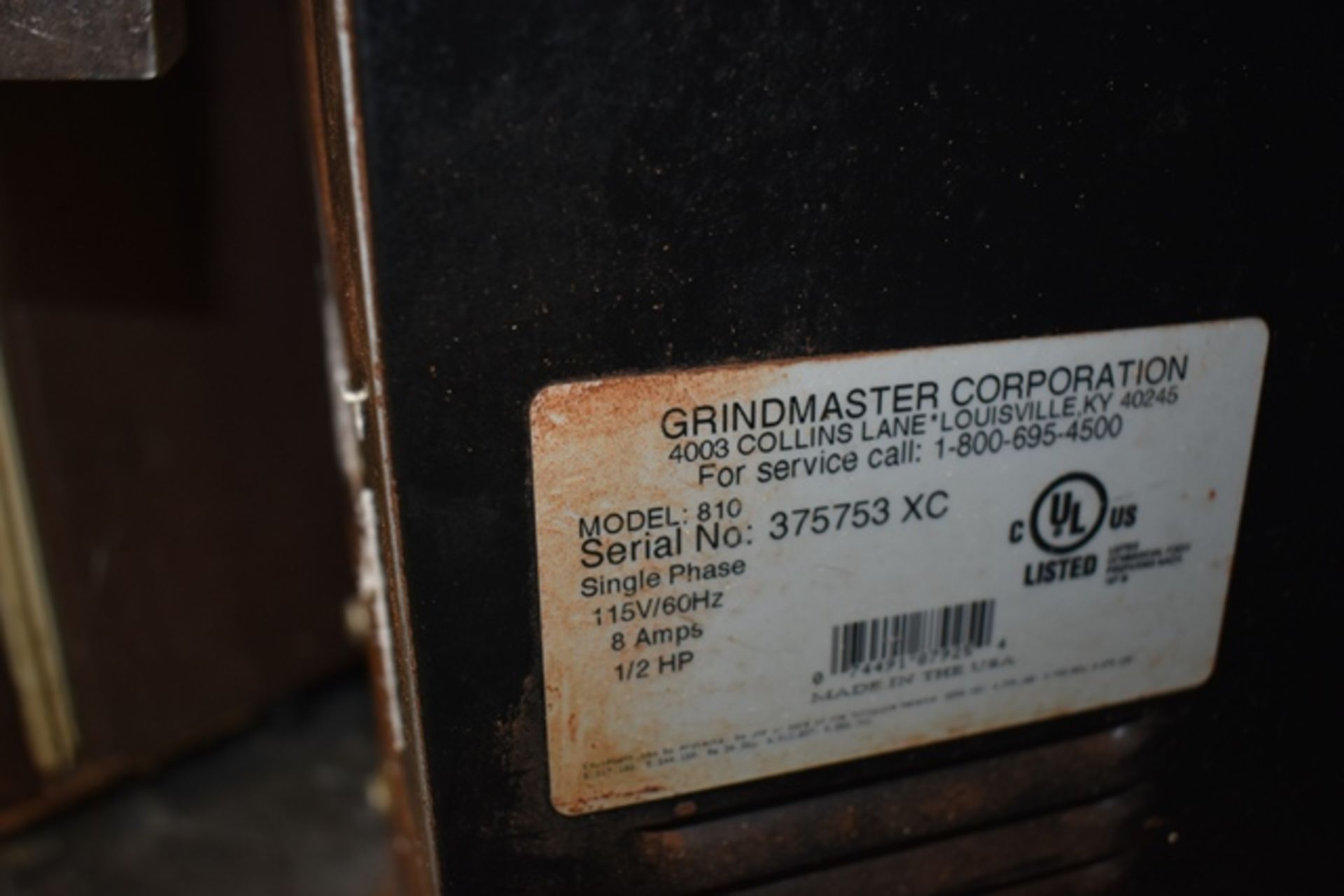 Grindmaster coffee grinder, mod. 810, s/n 375753 - Image 2 of 2